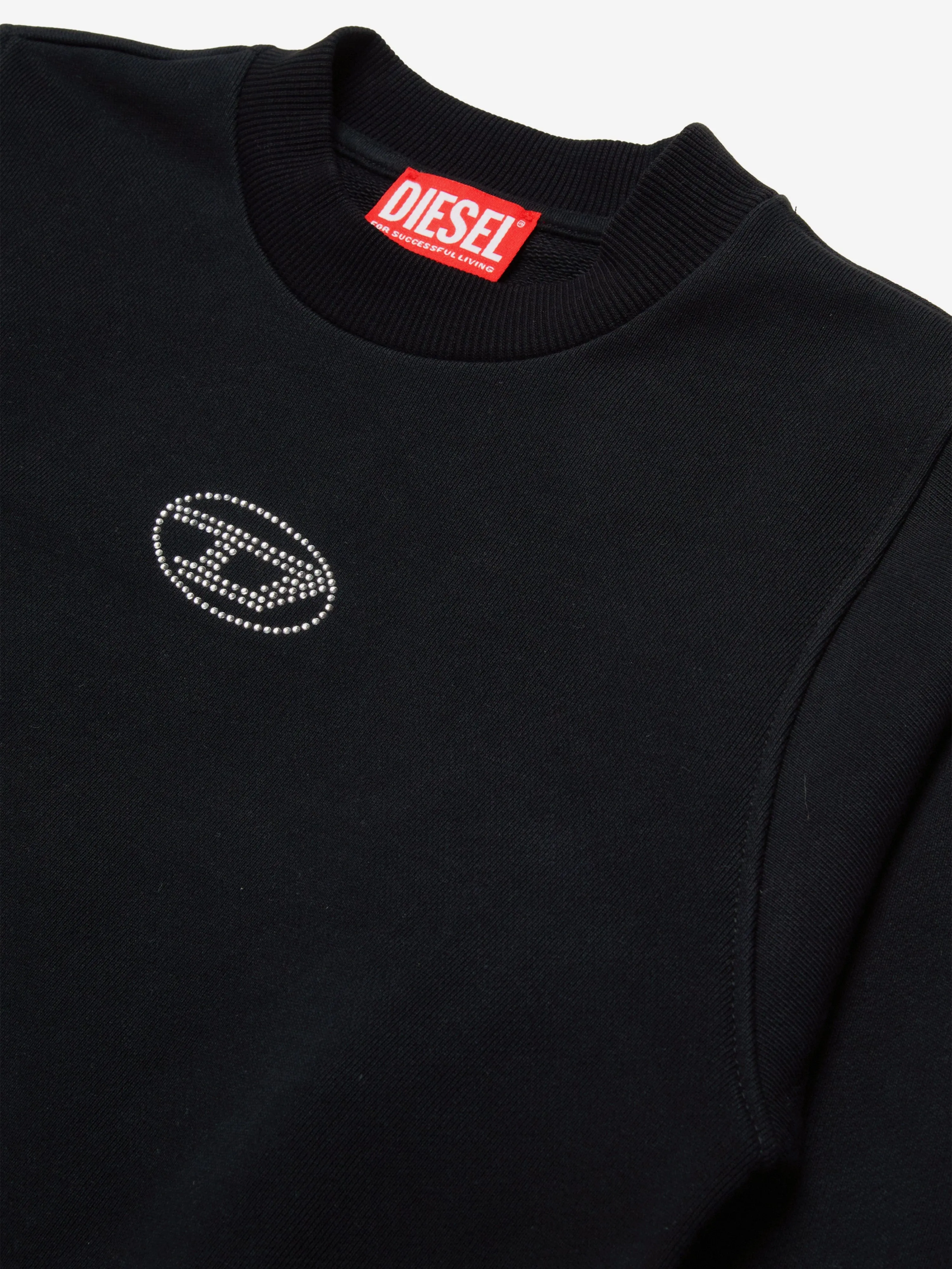 Diesel Girls Slemby Logo Sweatshirt in Schwarz