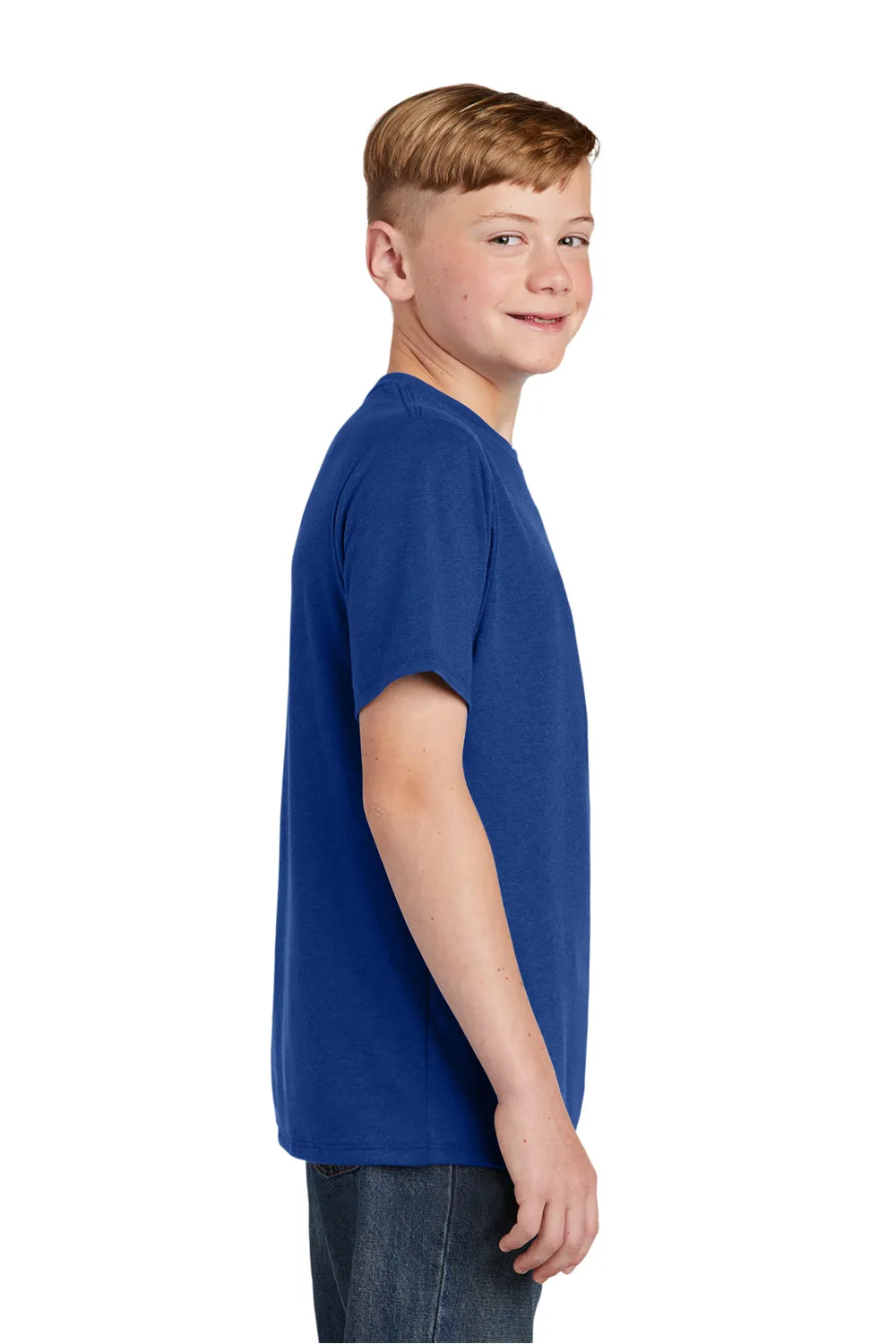 District Youth Perfect Tri Kurzarm Rundhals T-Shirt - Tiefes Königsblau