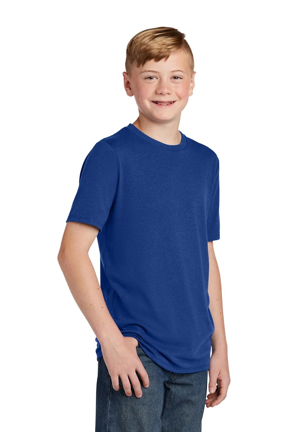 District Youth Perfect Tri Kurzarm Rundhals T-Shirt - Tiefes Königsblau