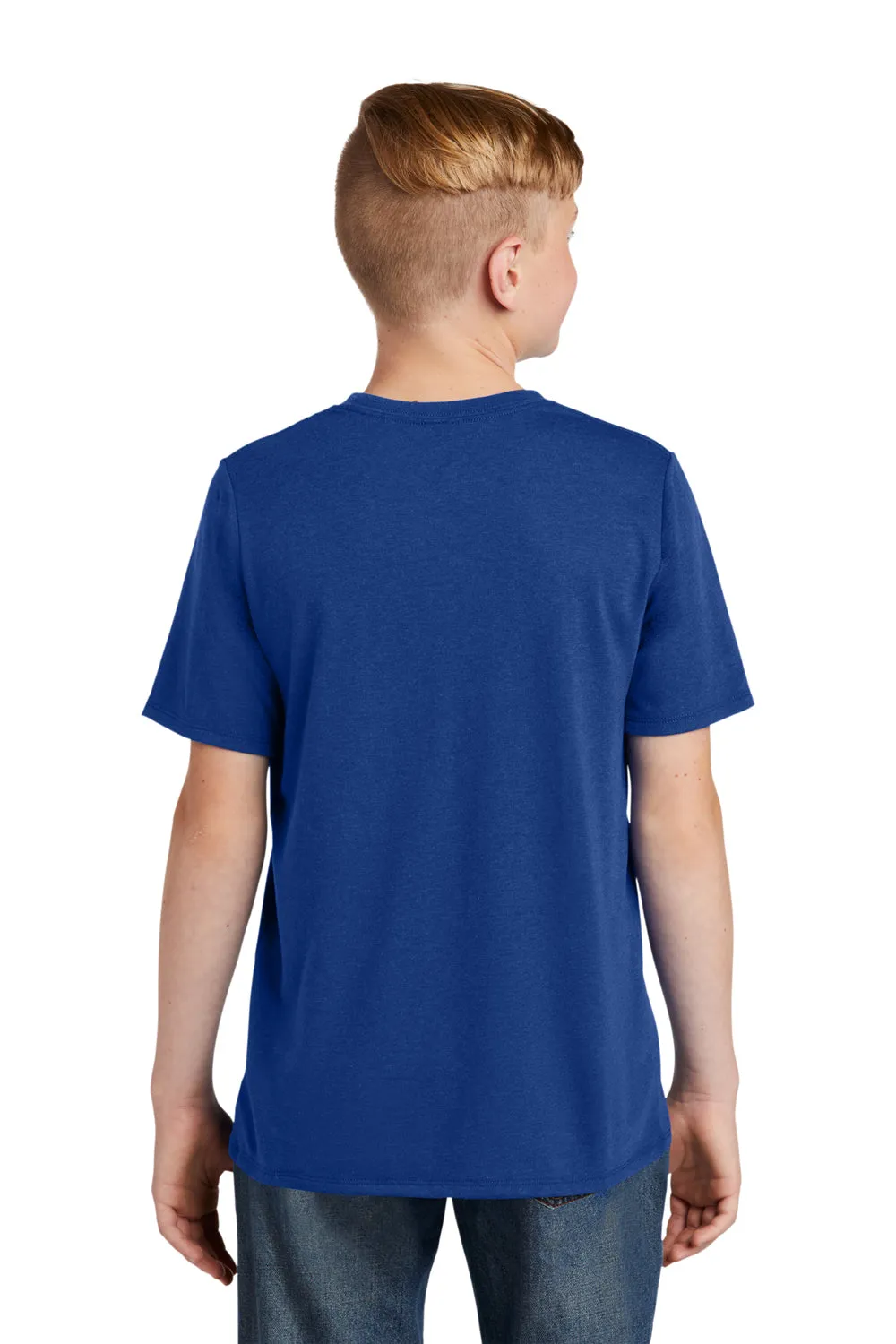 District Youth Perfect Tri Kurzarm Rundhals T-Shirt - Tiefes Königsblau