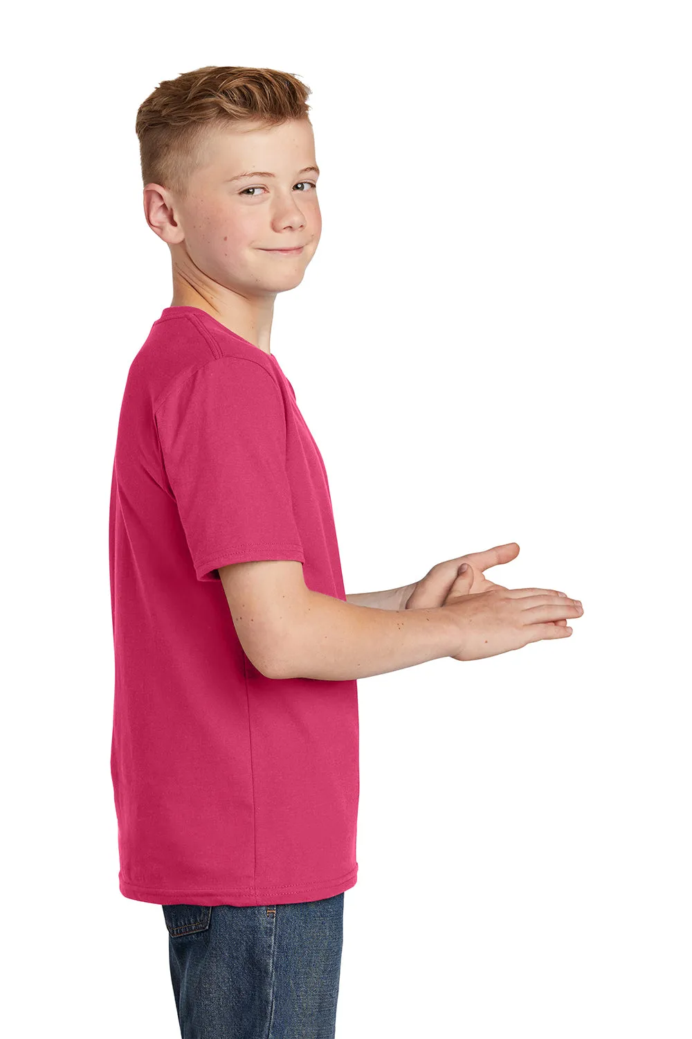 District Youth Wichtiges Kurzarm-Rundhals-T-Shirt - Flush Pink