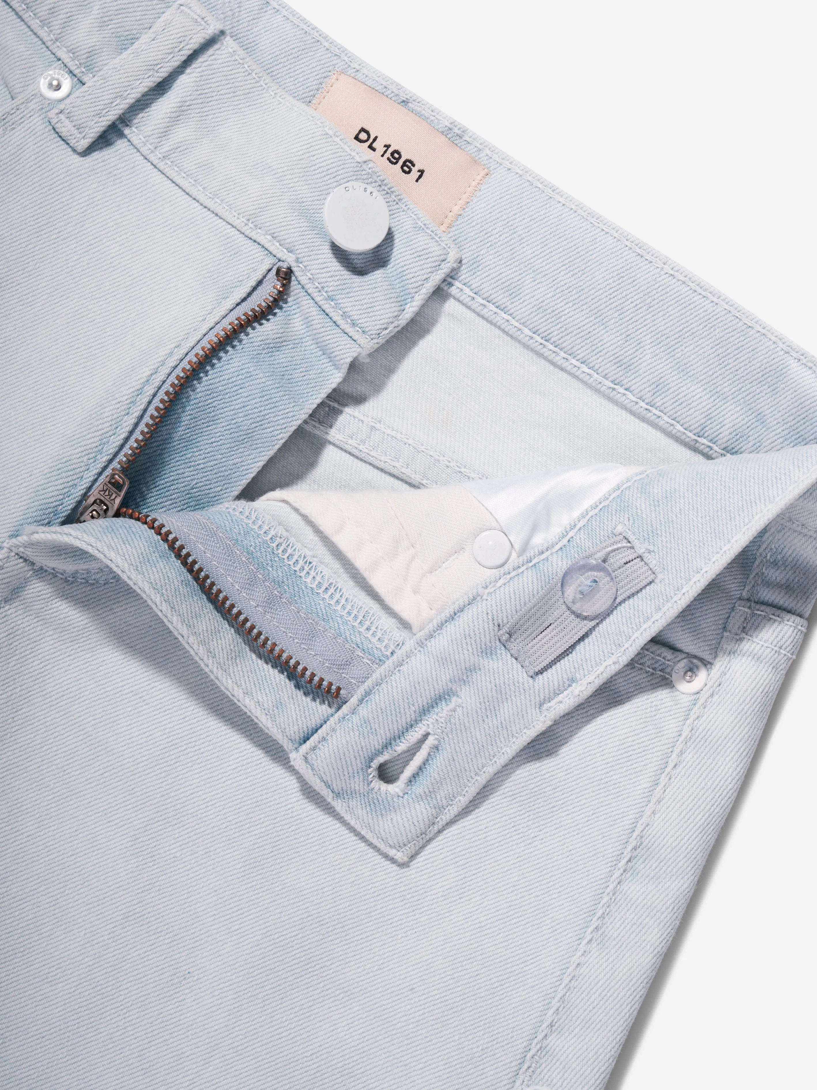 DL1961 Mädchen Jenny Denim Pelz Minirock in Blau