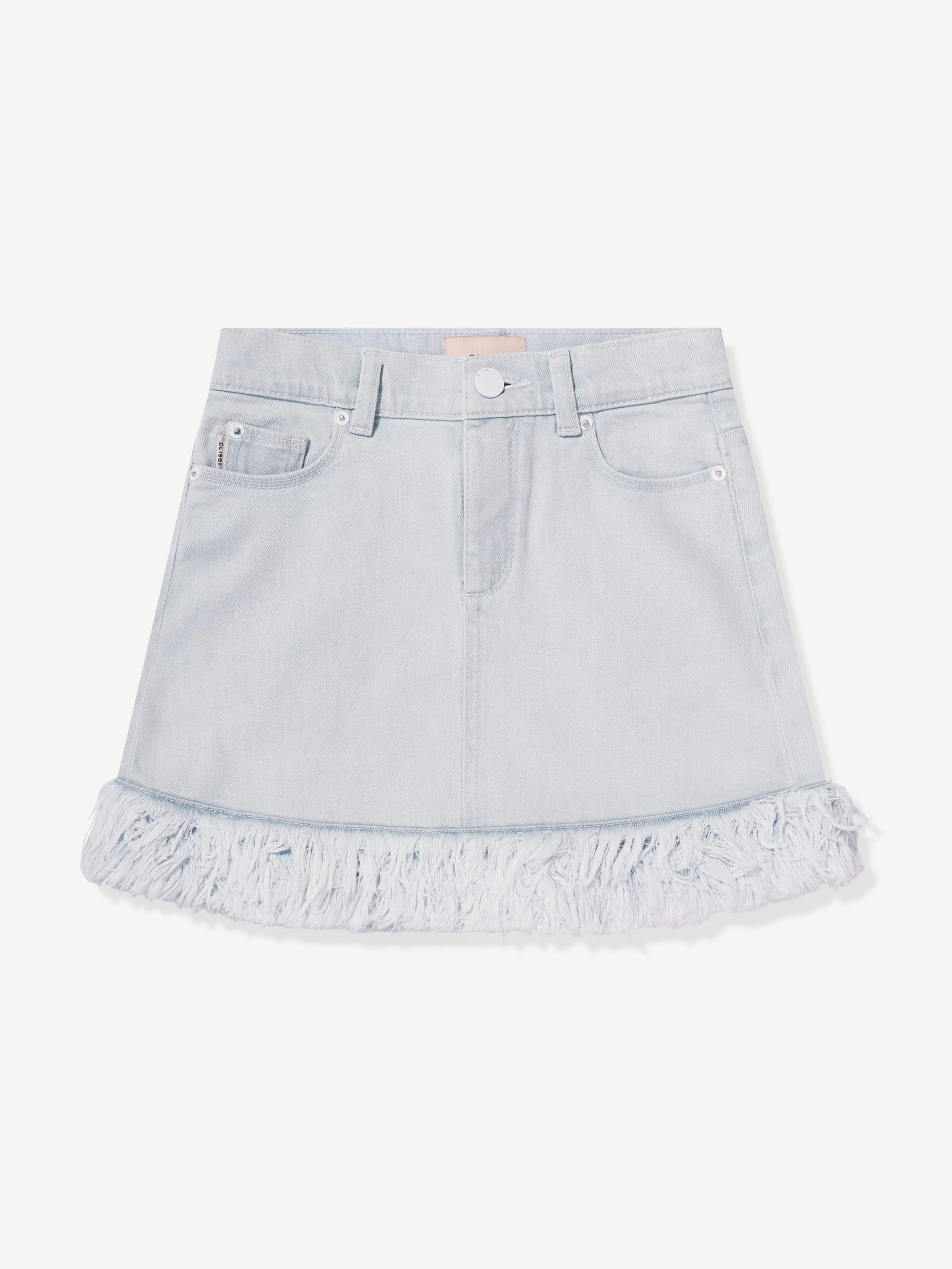 DL1961 Mädchen Jenny Denim Pelz Minirock in Blau