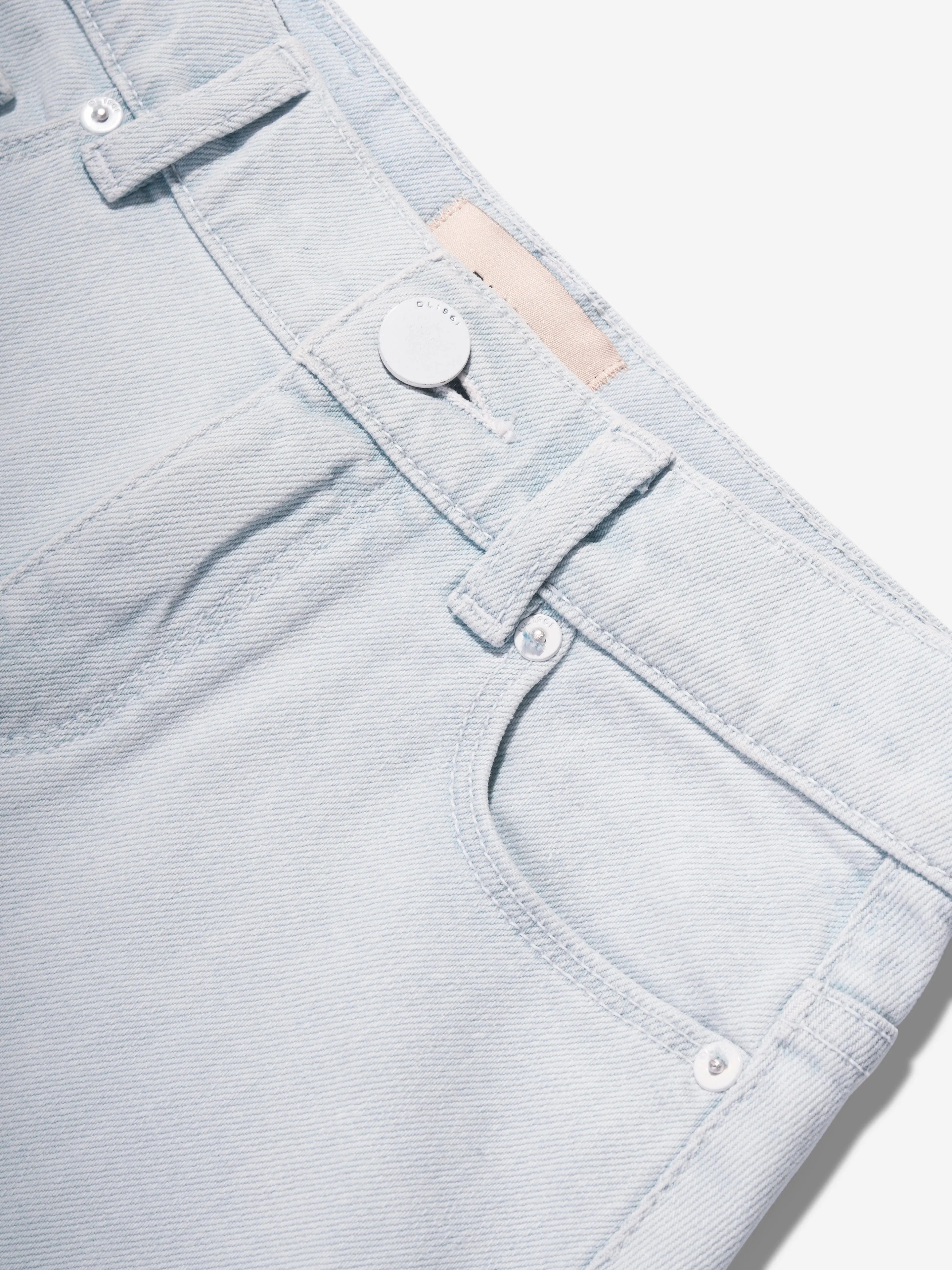 DL1961 Mädchen Jenny Denim Pelz Minirock in Blau