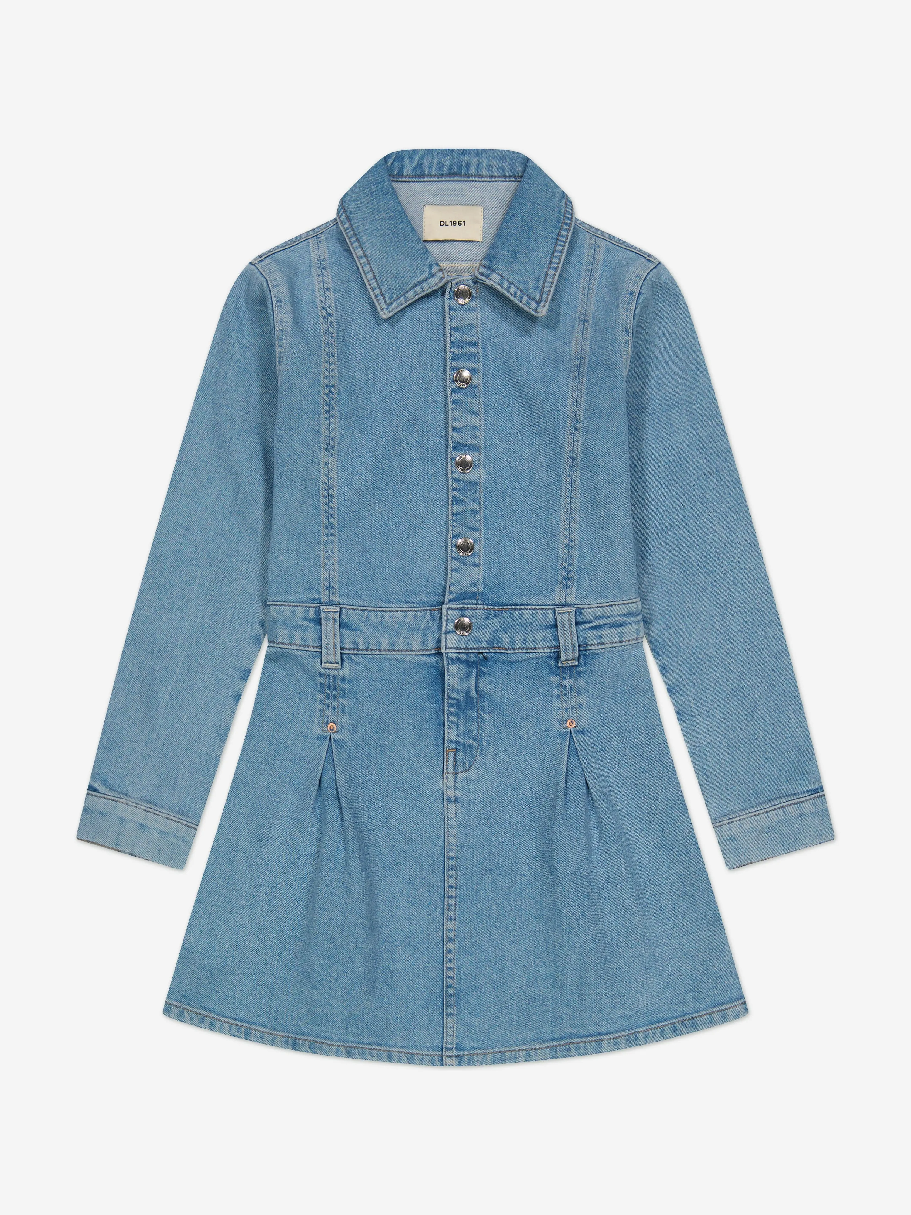 DL1961 Mädchen Manning Denim Kleid in Blau