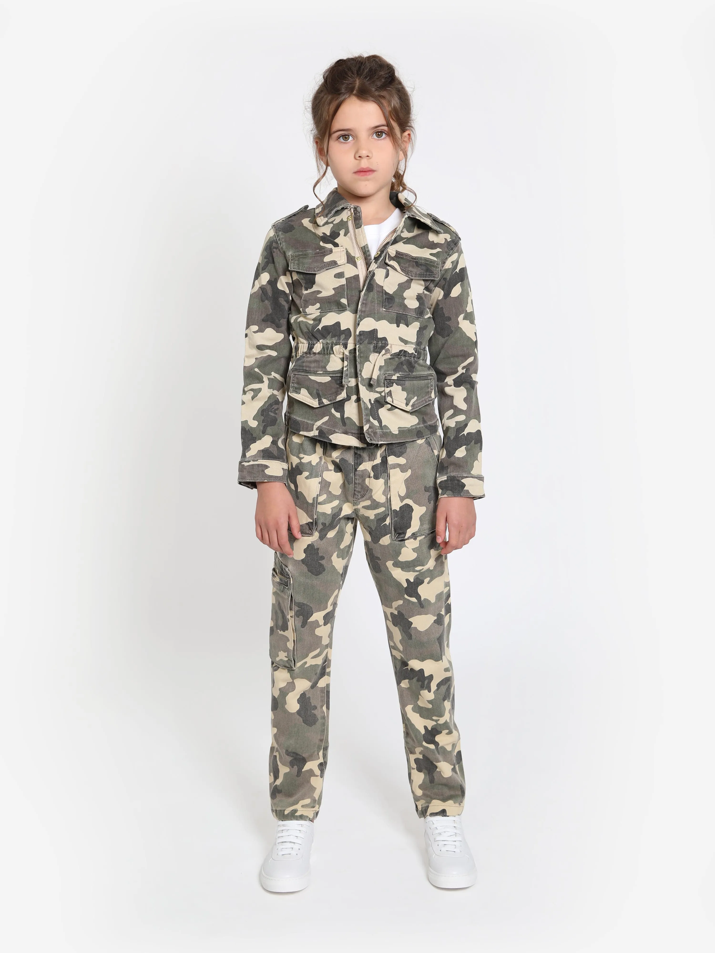 DL1961 Mädchen Rocco Tarnjacke in Grün