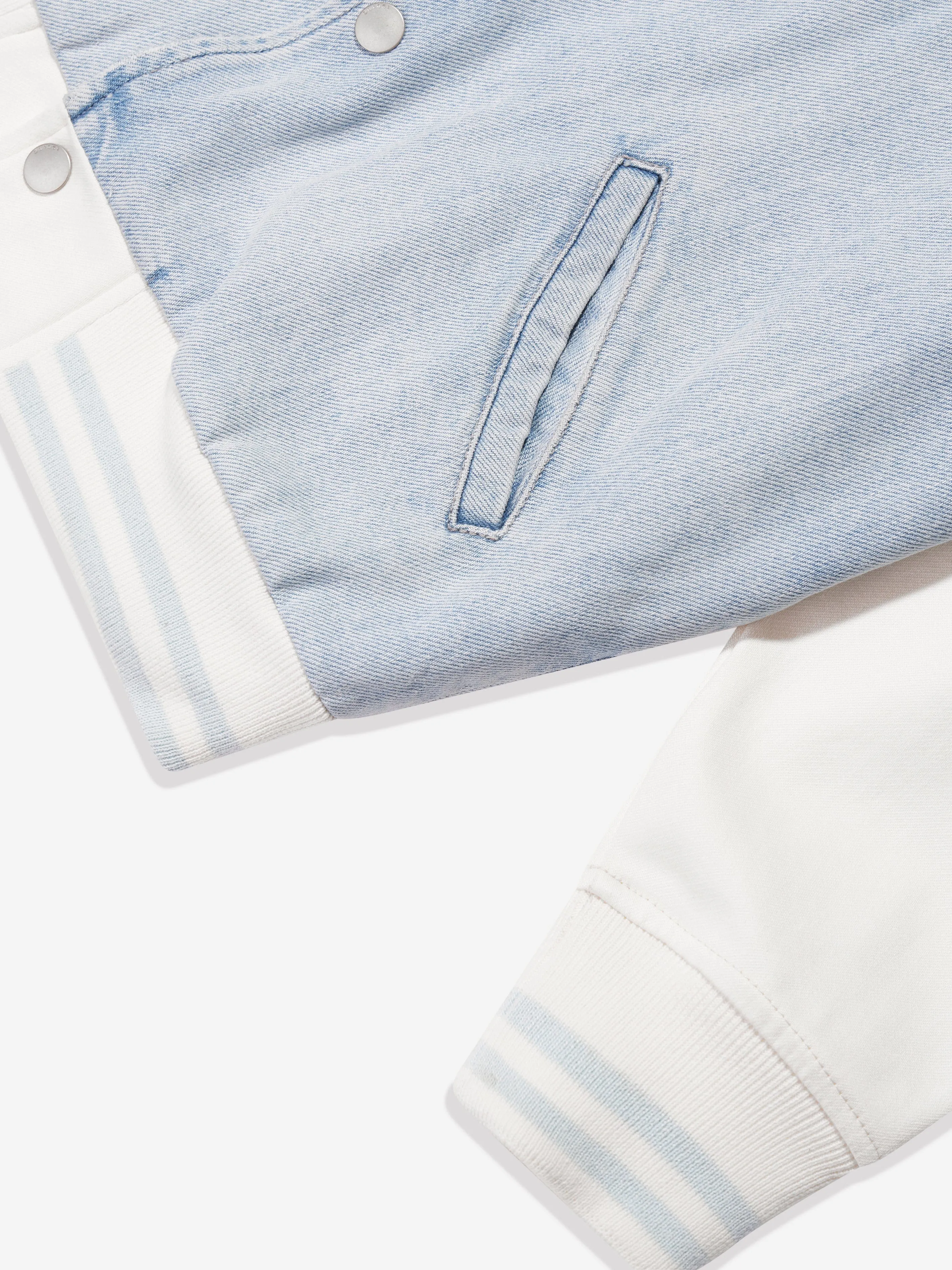 DL1961 Kinder Denim Bomberjacke in Blau
