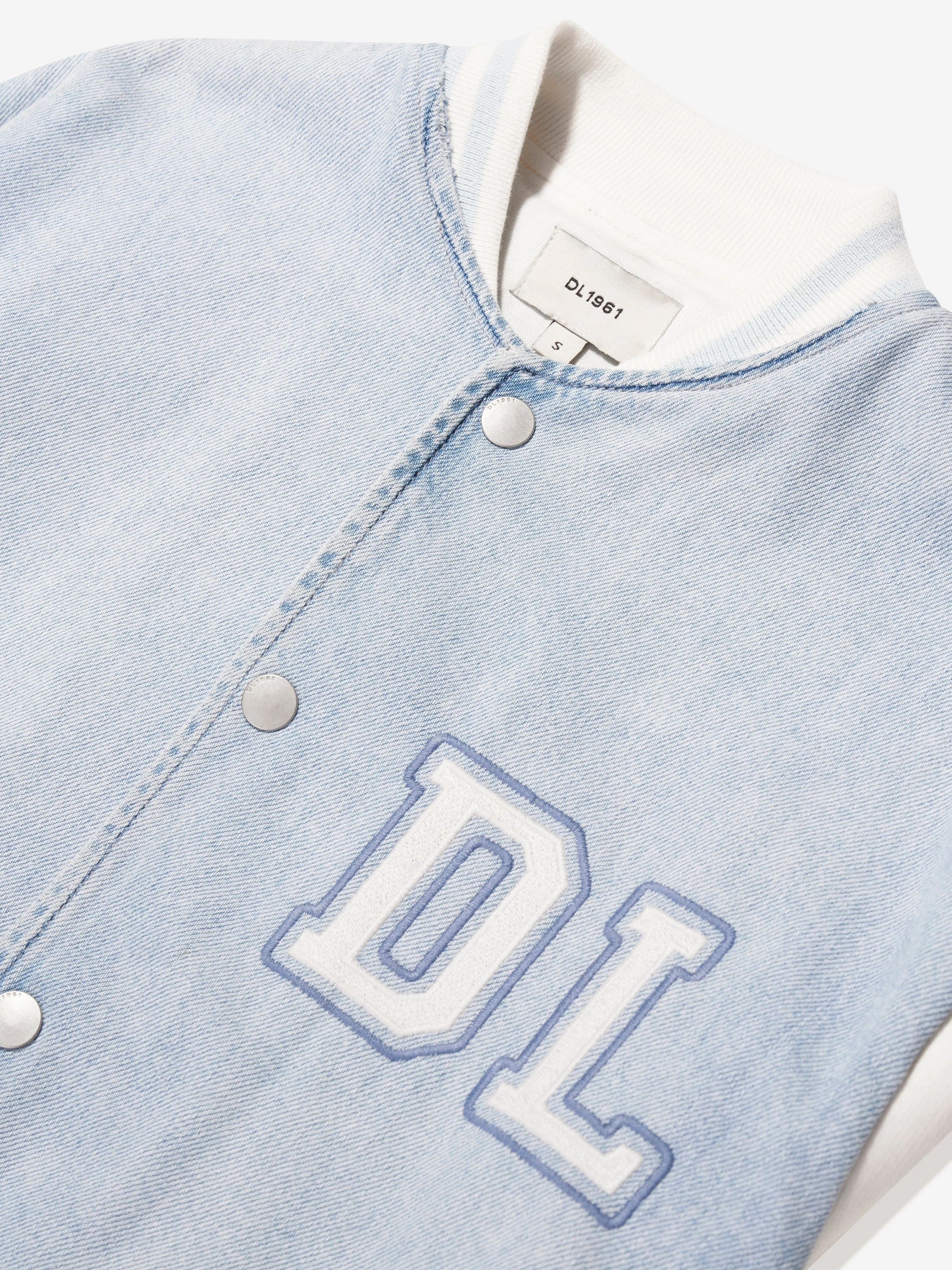 DL1961 Kinder Denim Bomberjacke in Blau