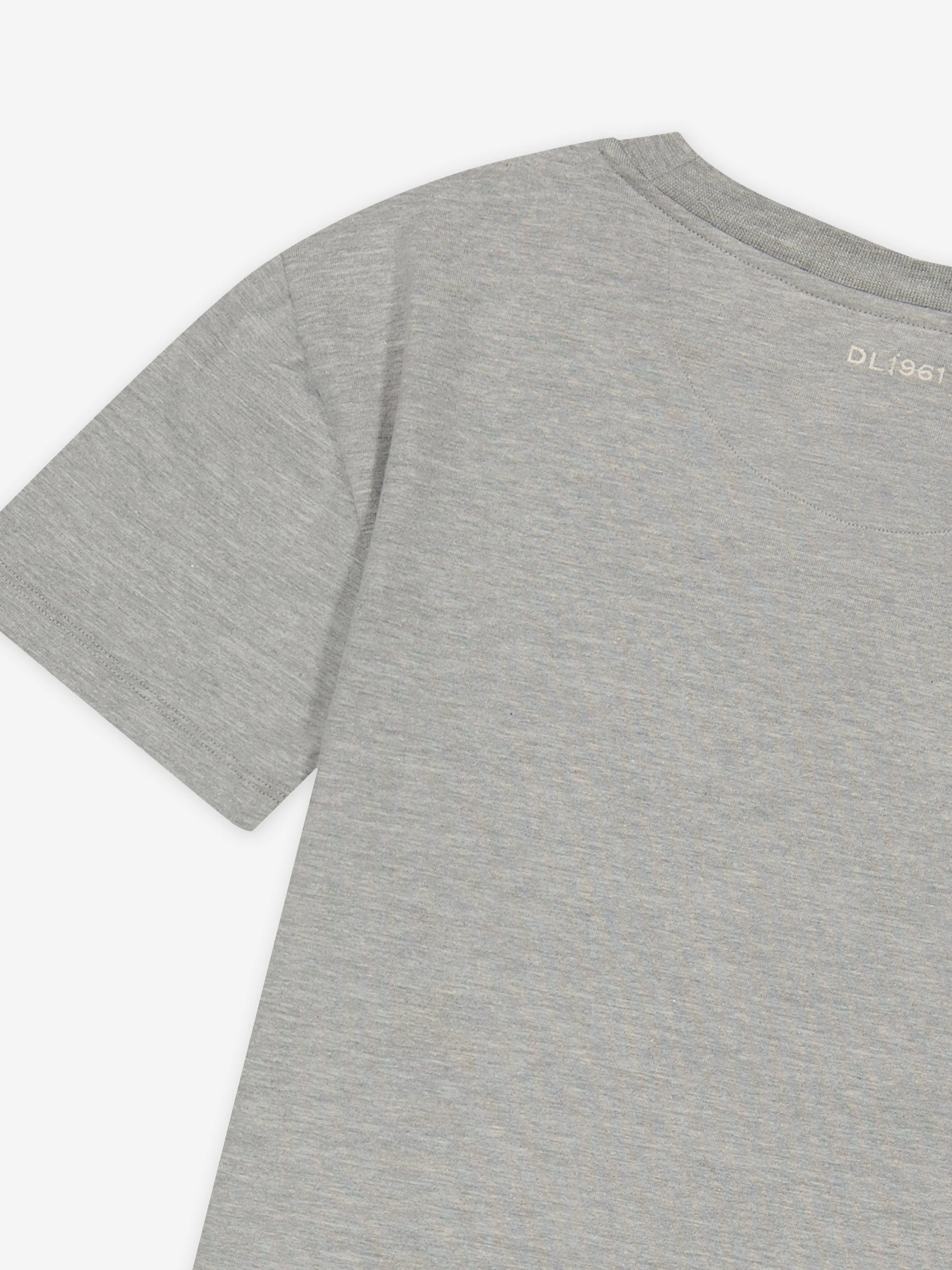 DL1961 Kinder T-Shirt mit Tasche in Grau