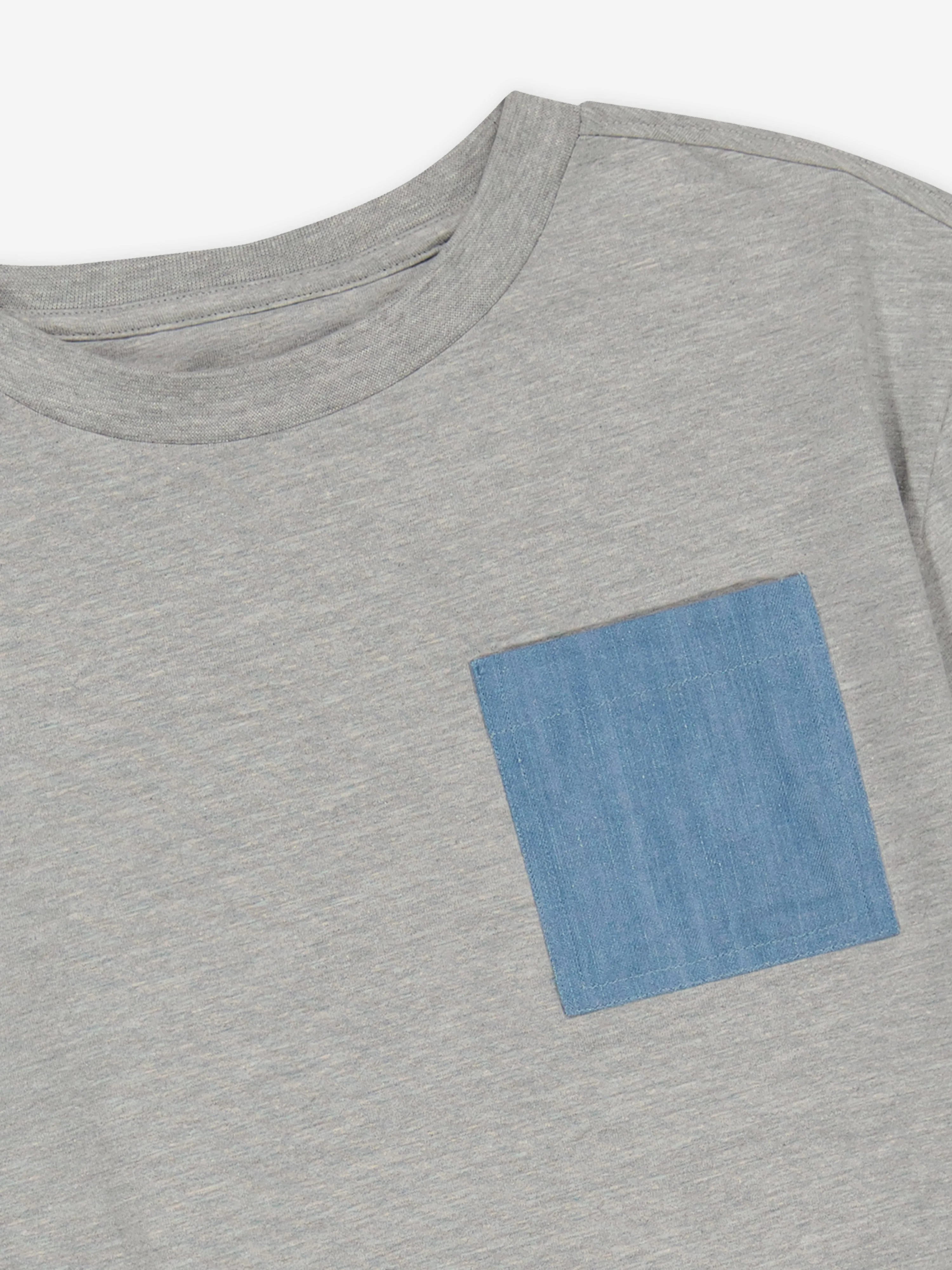 DL1961 Kinder T-Shirt mit Tasche in Grau