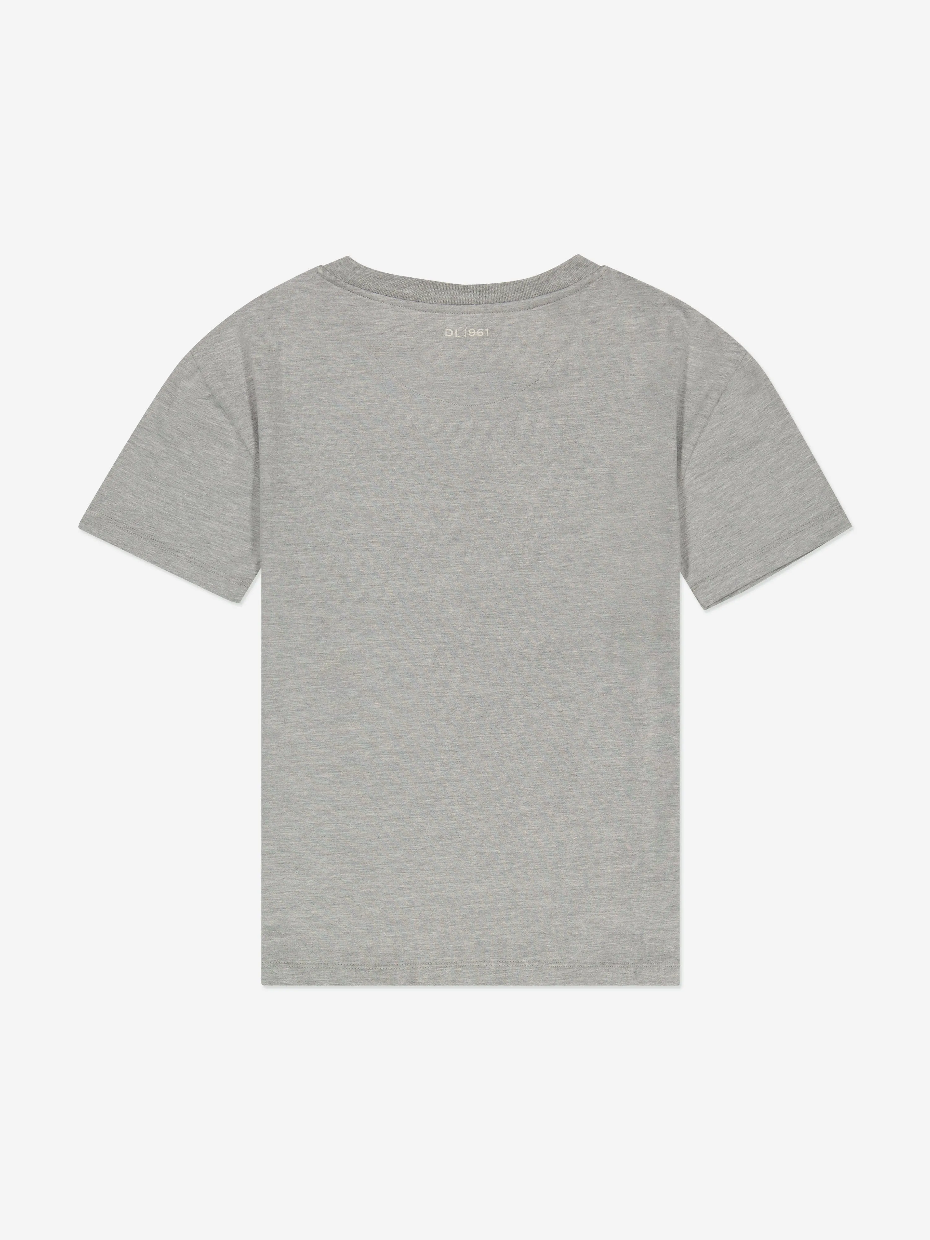 DL1961 Kinder T-Shirt mit Tasche in Grau