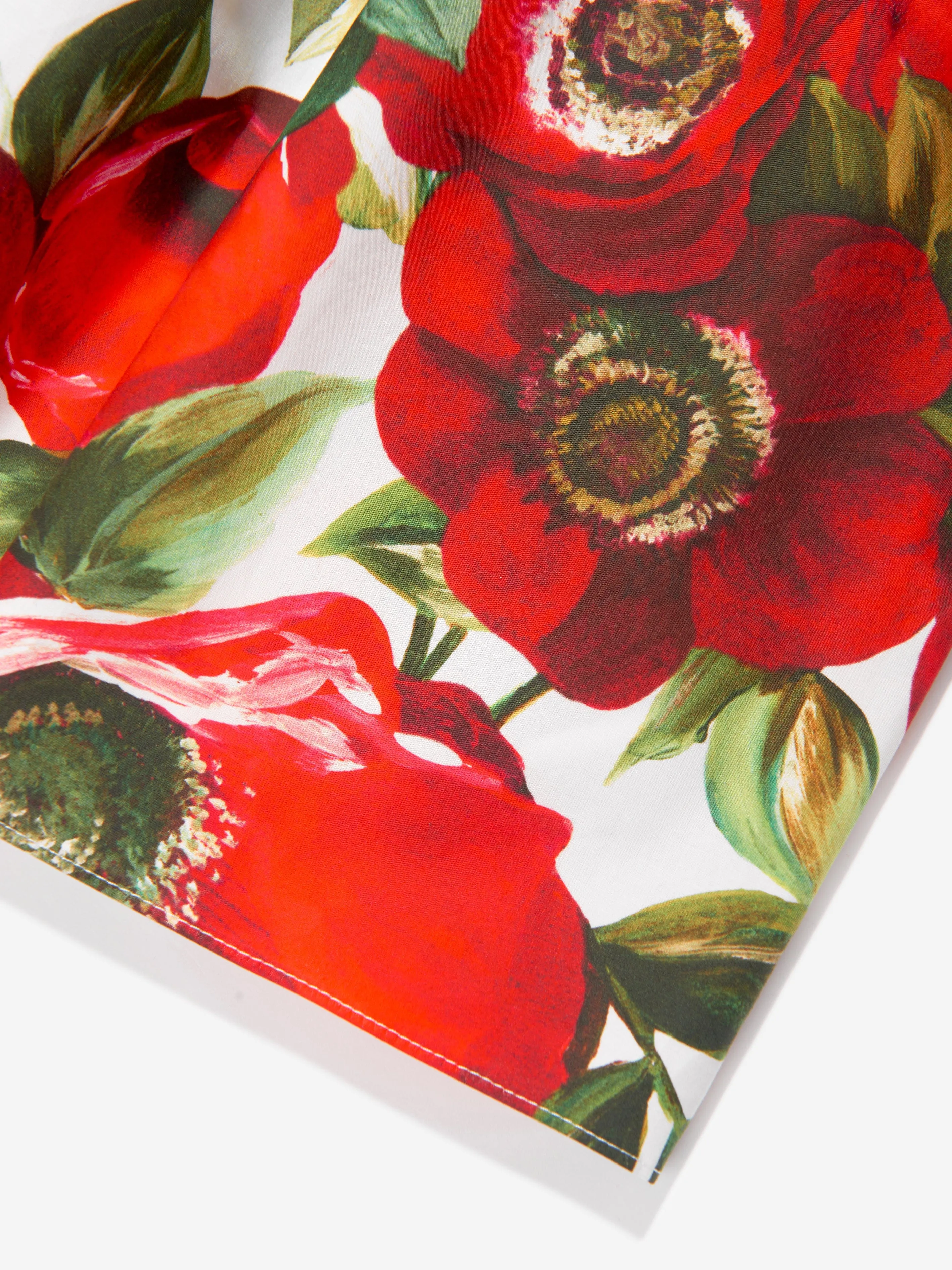 Dolce & Gabbana Mädchen Anemone Print Kleid in Mehrfarbig