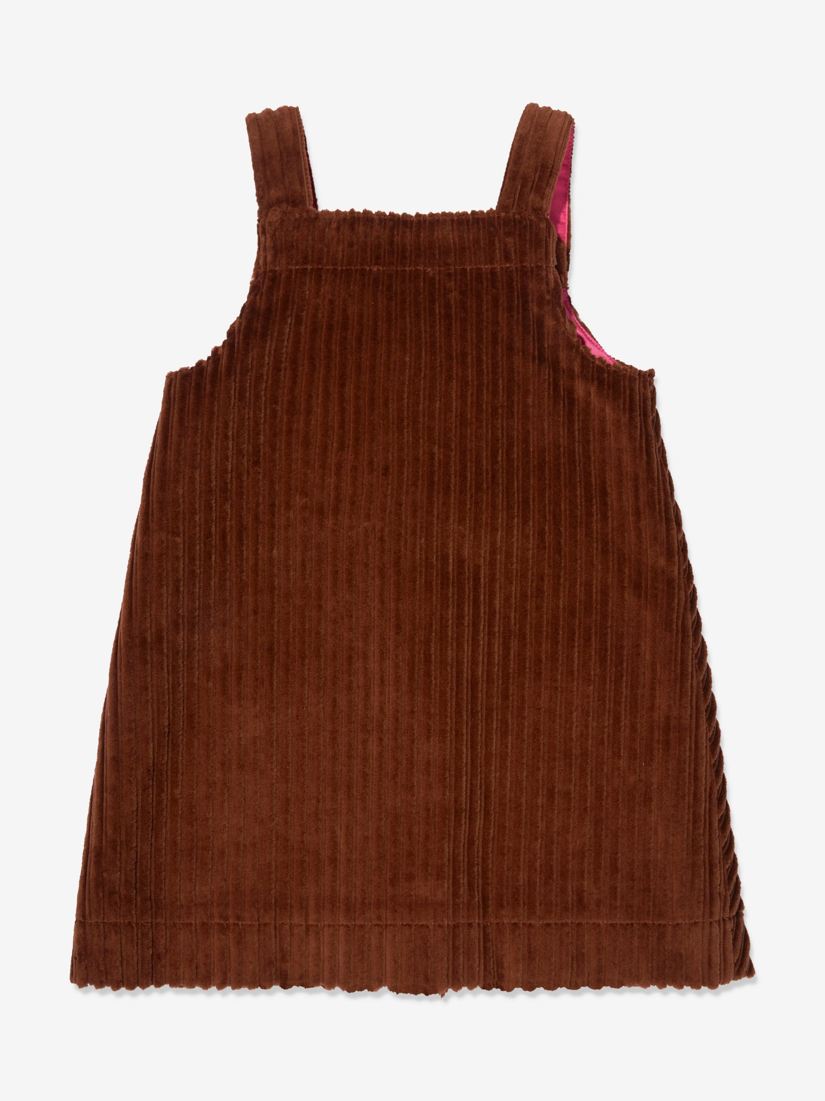 Dolce & Gabbana Mädchen Cordkleid in Braun