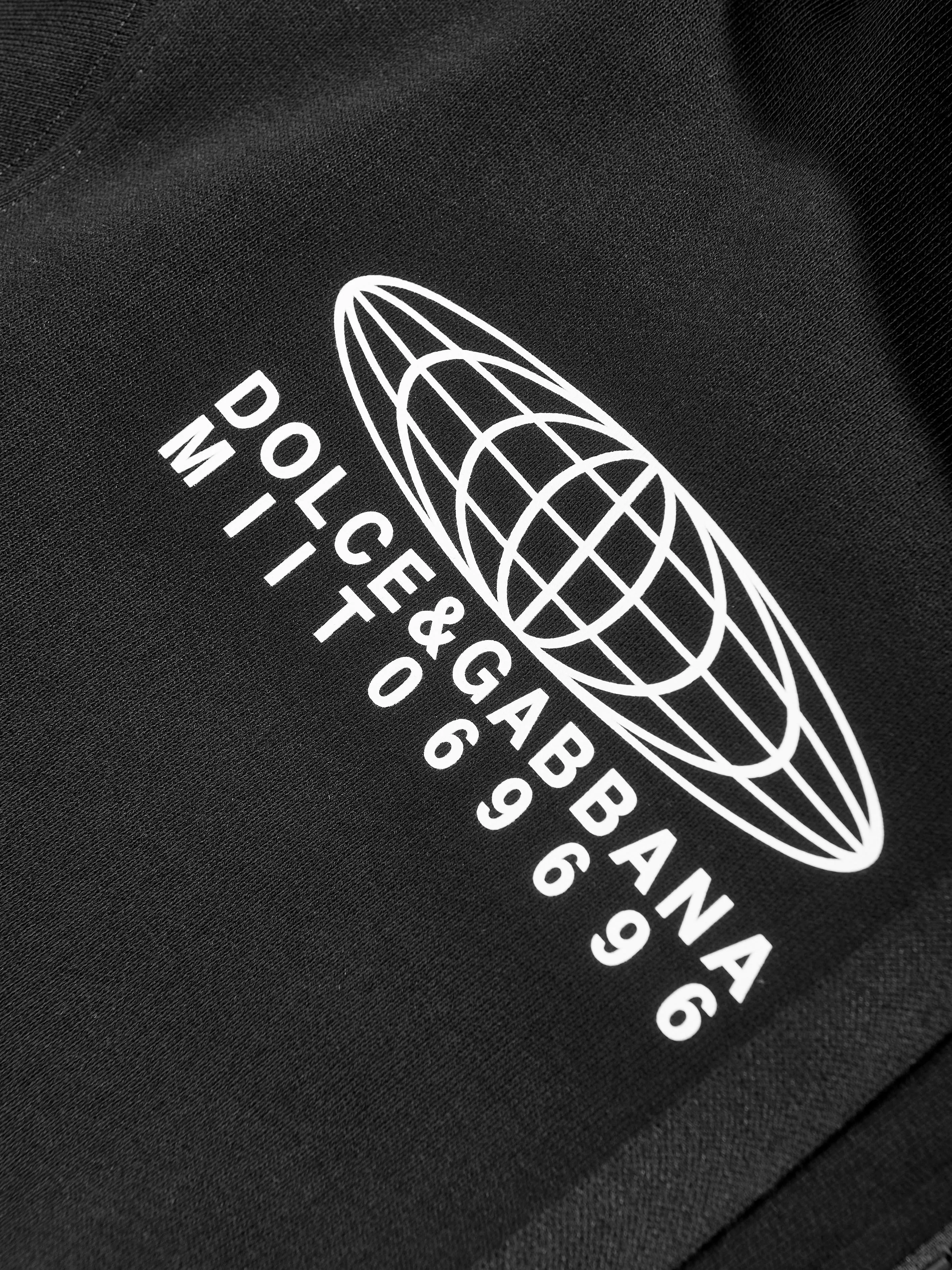 Dolce & Gabbana Girls DG Vibe Reißverschluss-Top in Schwarz