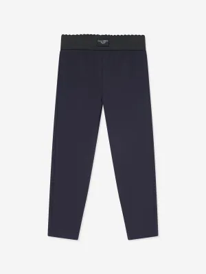 Dolce & Gabbana Mädchen Logo Leggings in Marineblau