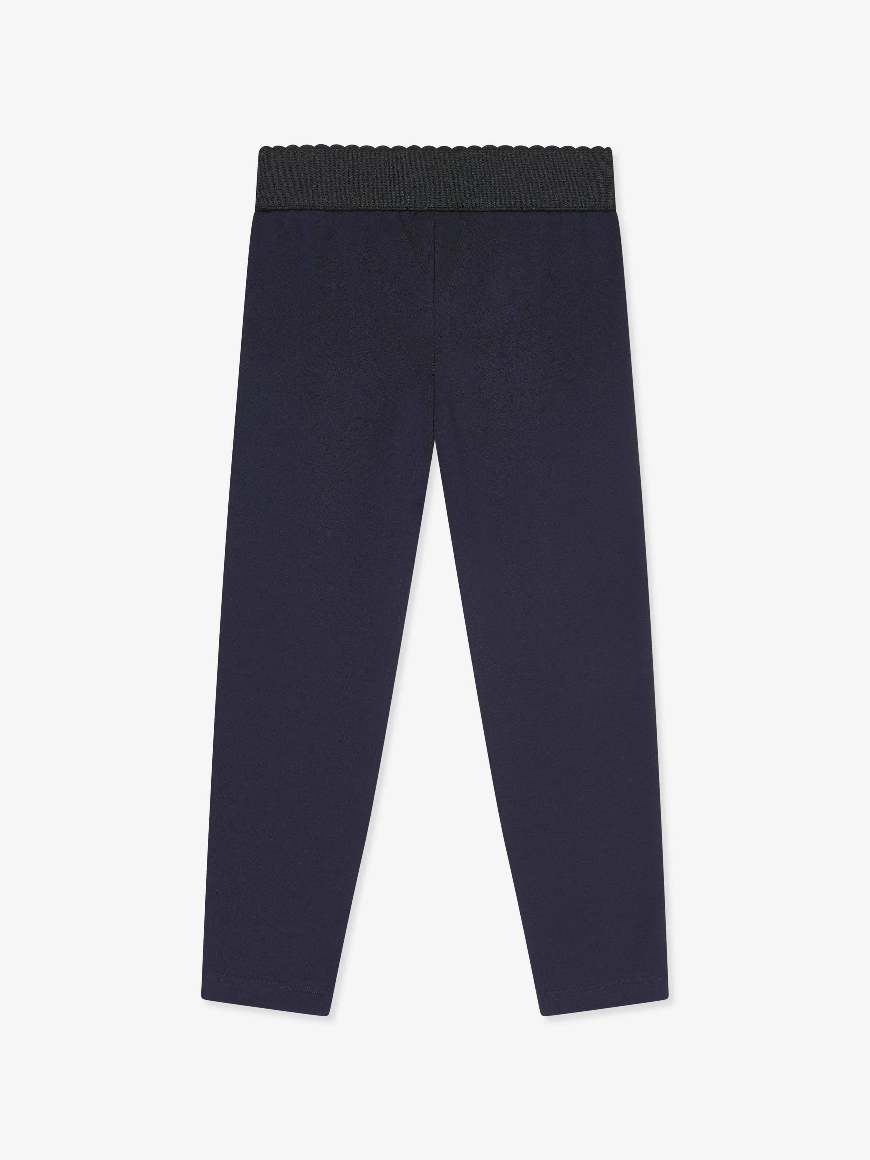 Dolce & Gabbana Mädchen Logo Leggings in Marineblau