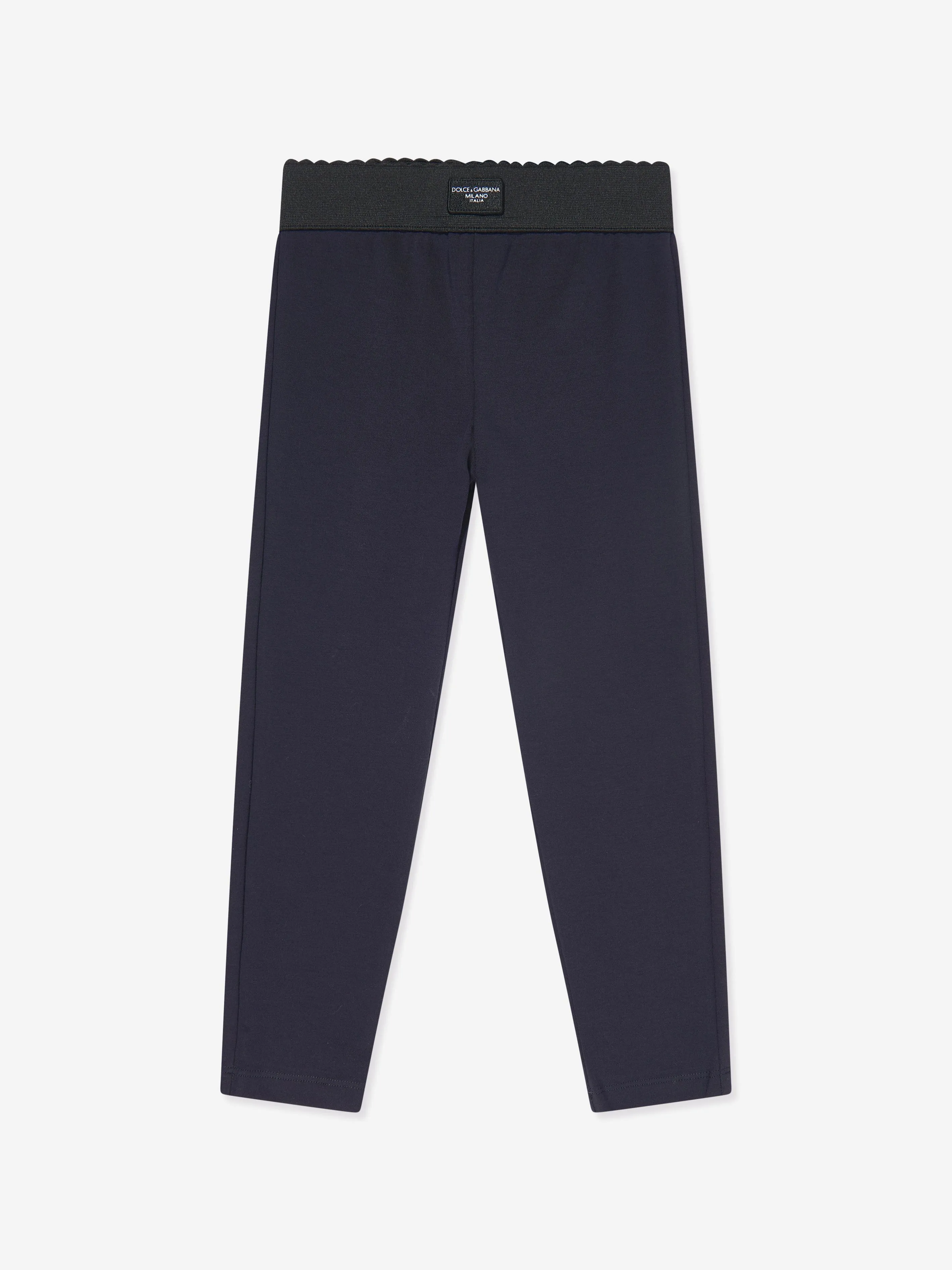 Dolce & Gabbana Mädchen Logo Leggings in Marineblau