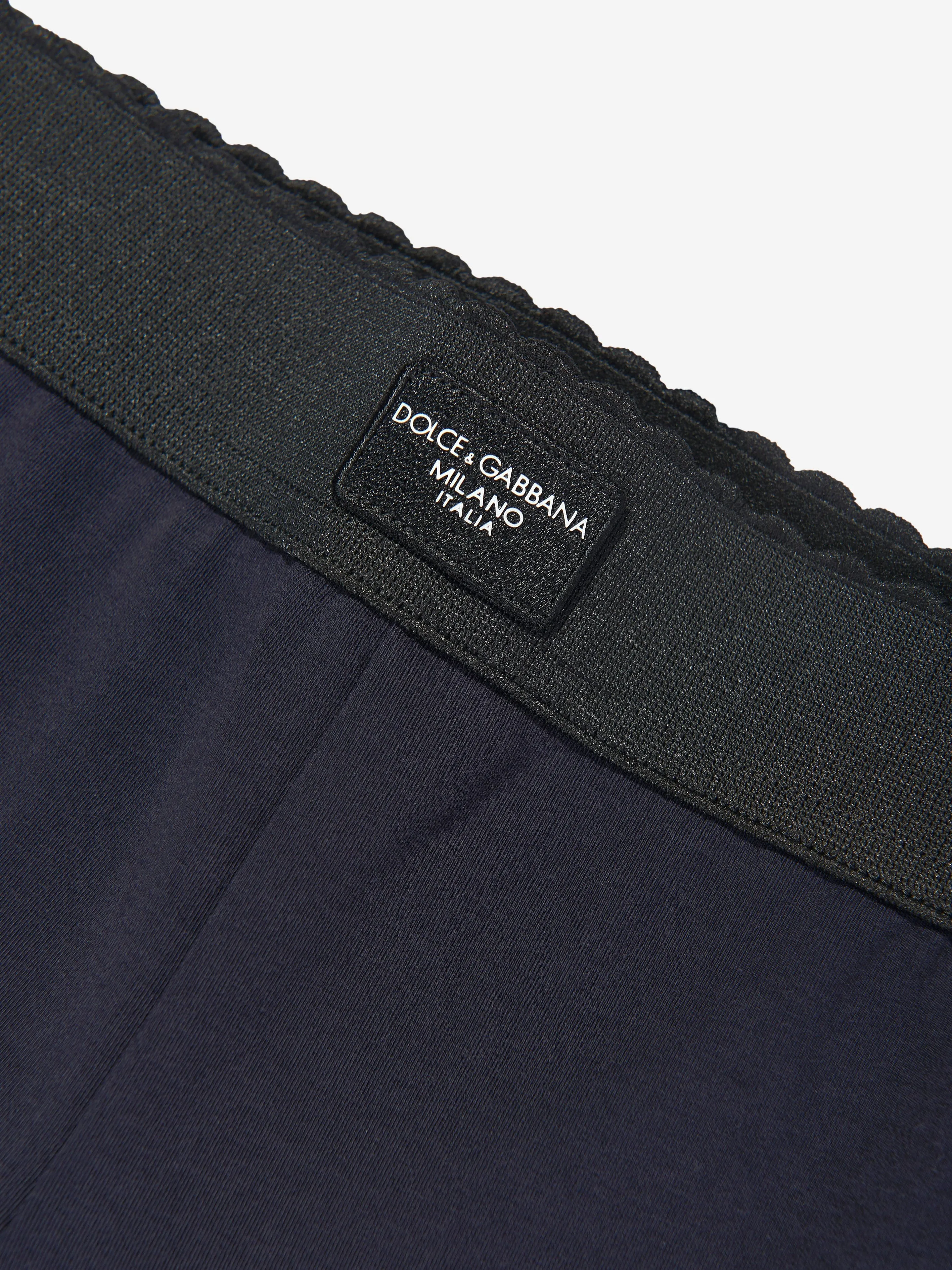Dolce & Gabbana Mädchen Logo Leggings in Marineblau