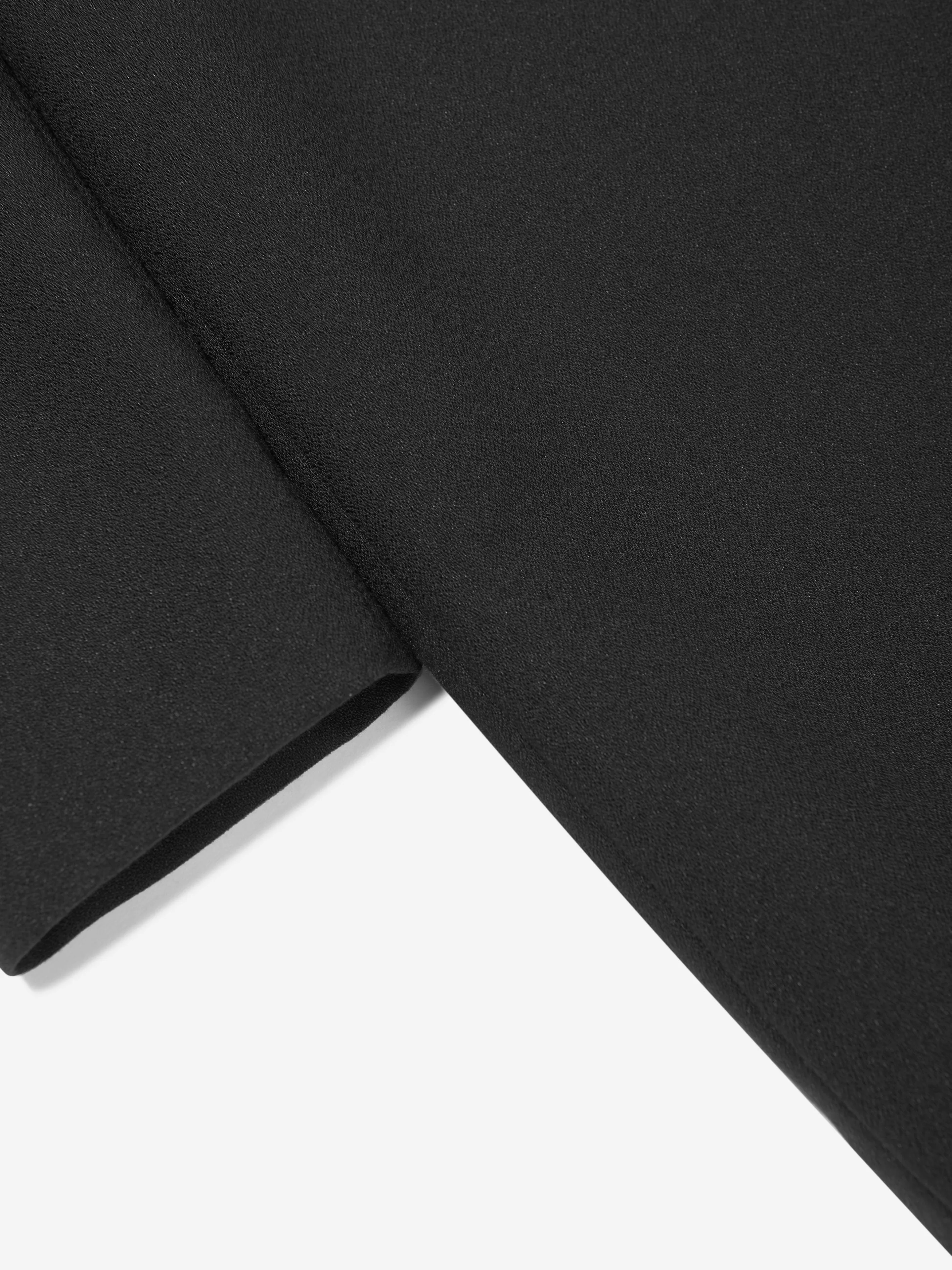 Dolce & Gabbana Mädchen Metall-Logo Kleid in Schwarz