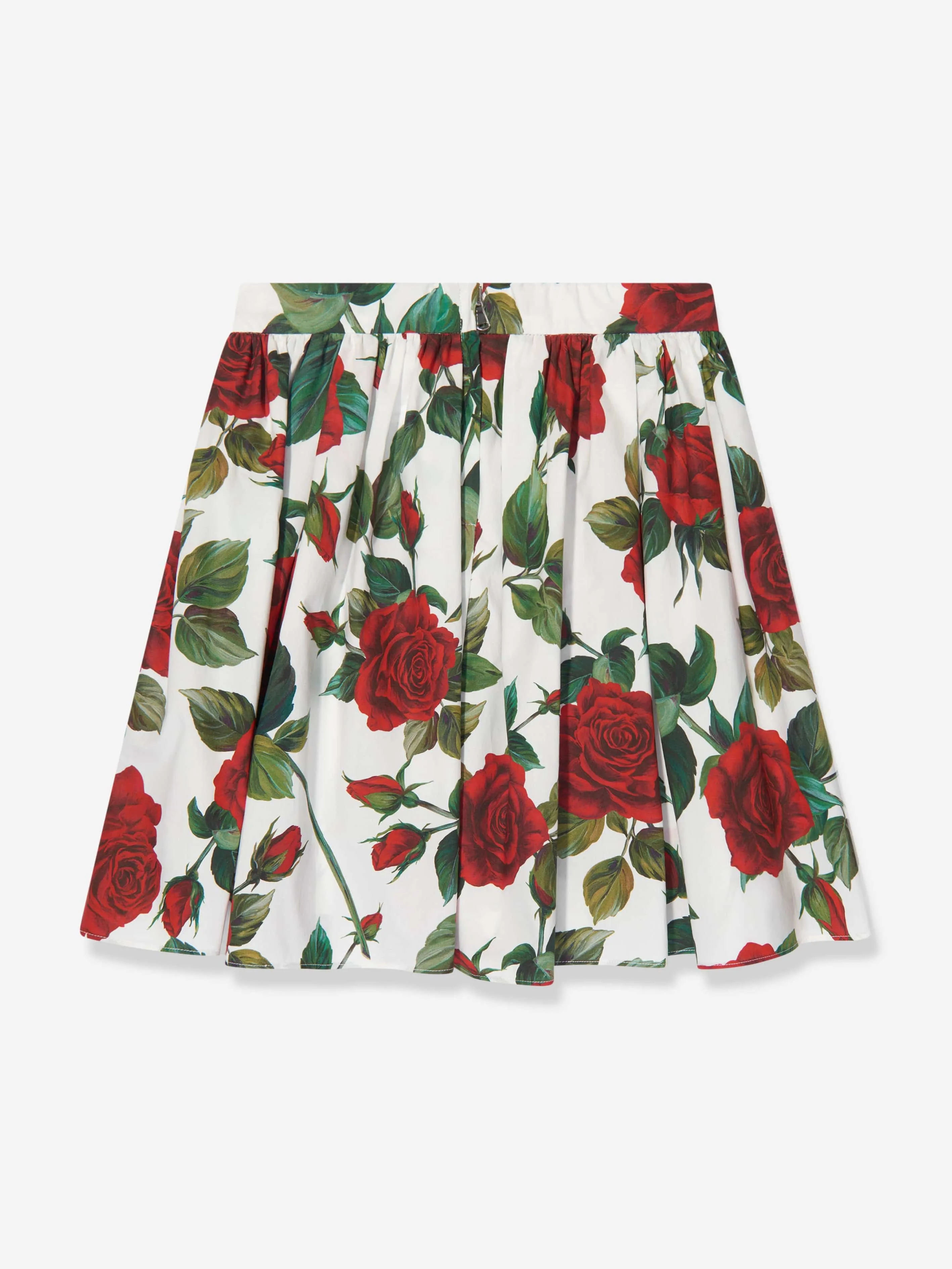 Dolce & Gabbana Mädchen Rosenprint Rock in Weiß
