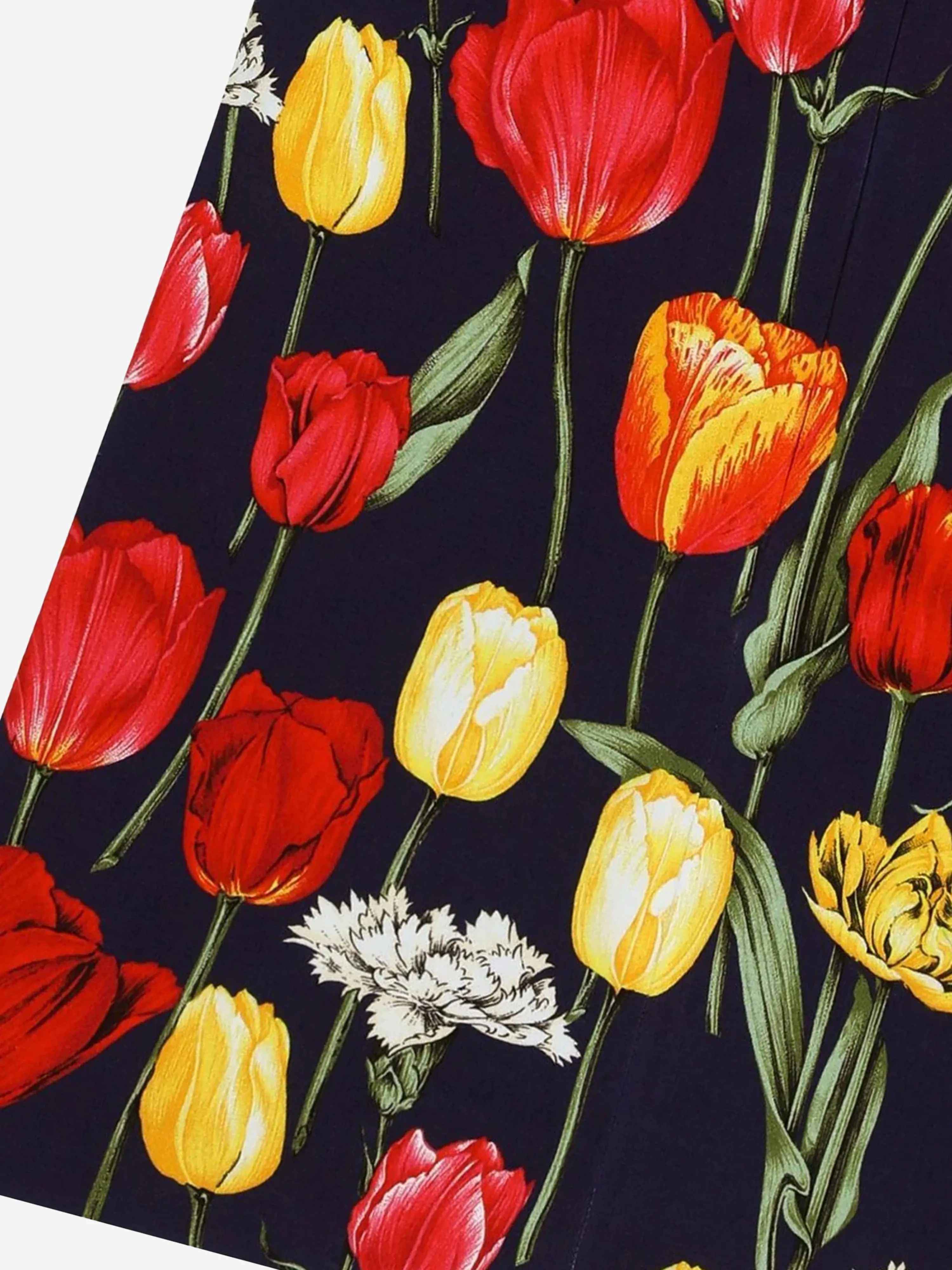 Dolce & Gabbana Mädchen Ärmelloses Tulpenkleid in Mehrfarben
