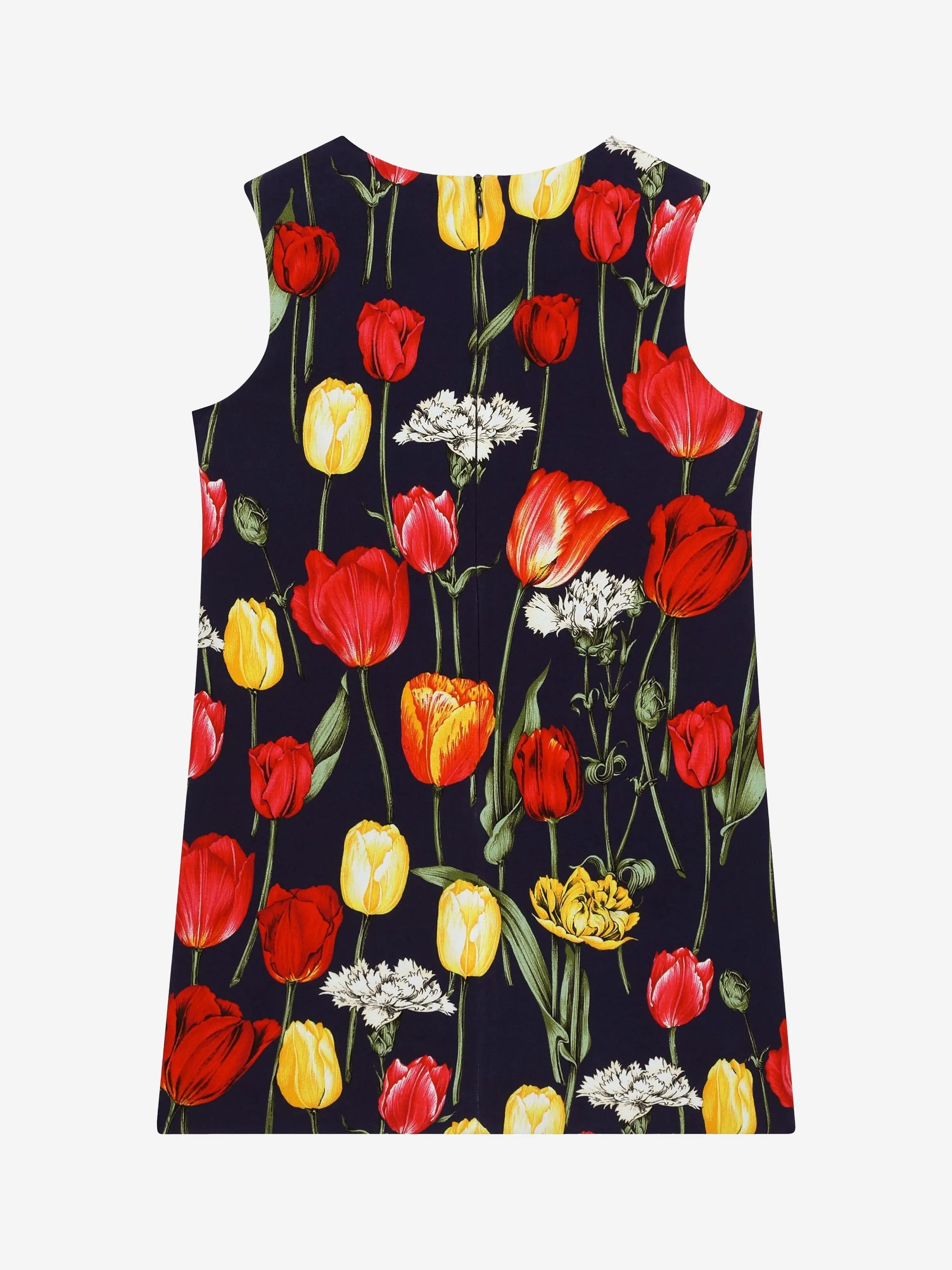 Dolce & Gabbana Mädchen Ärmelloses Tulpenkleid in Mehrfarben