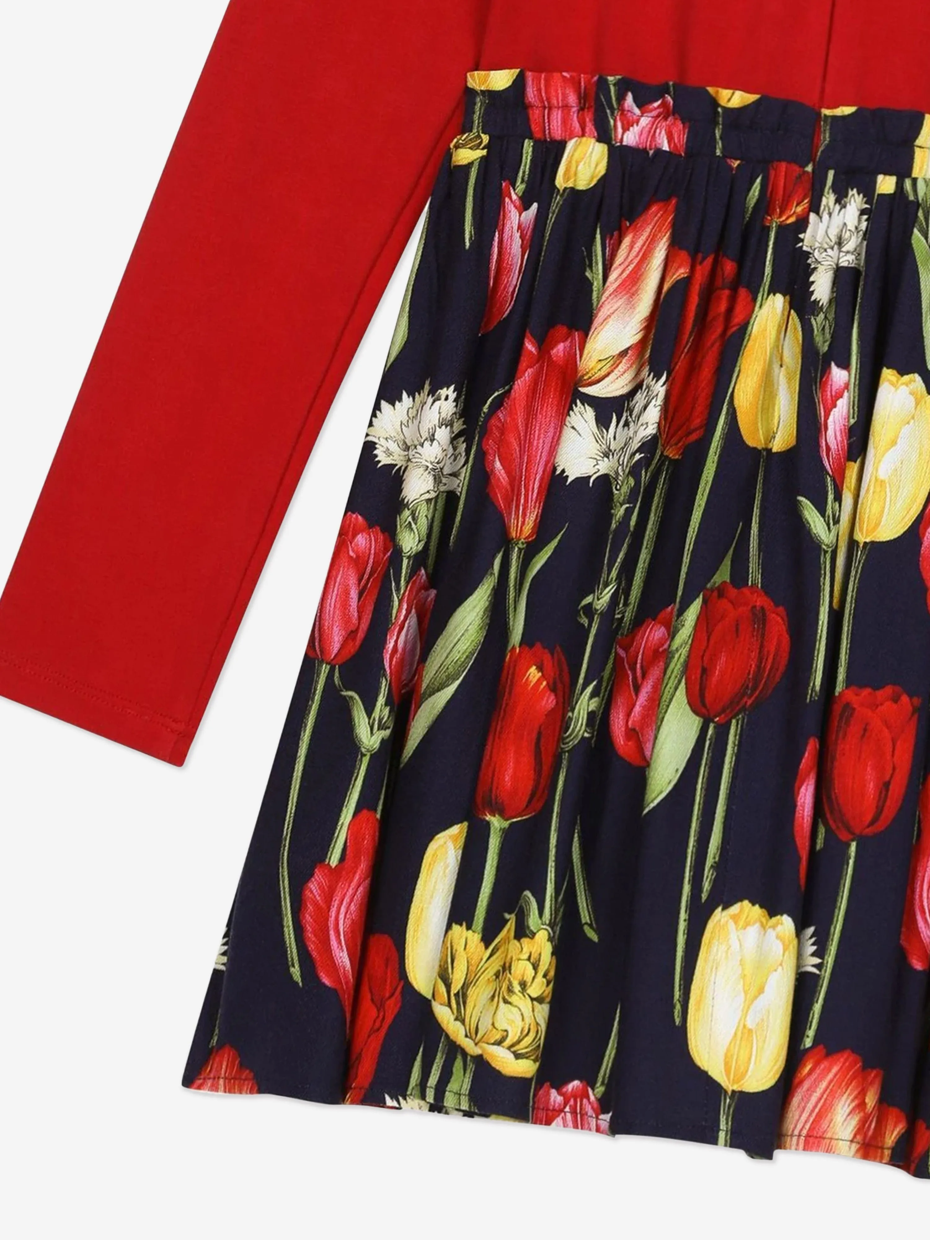 Dolce & Gabbana Mädchen Tulpenkleid in Rot