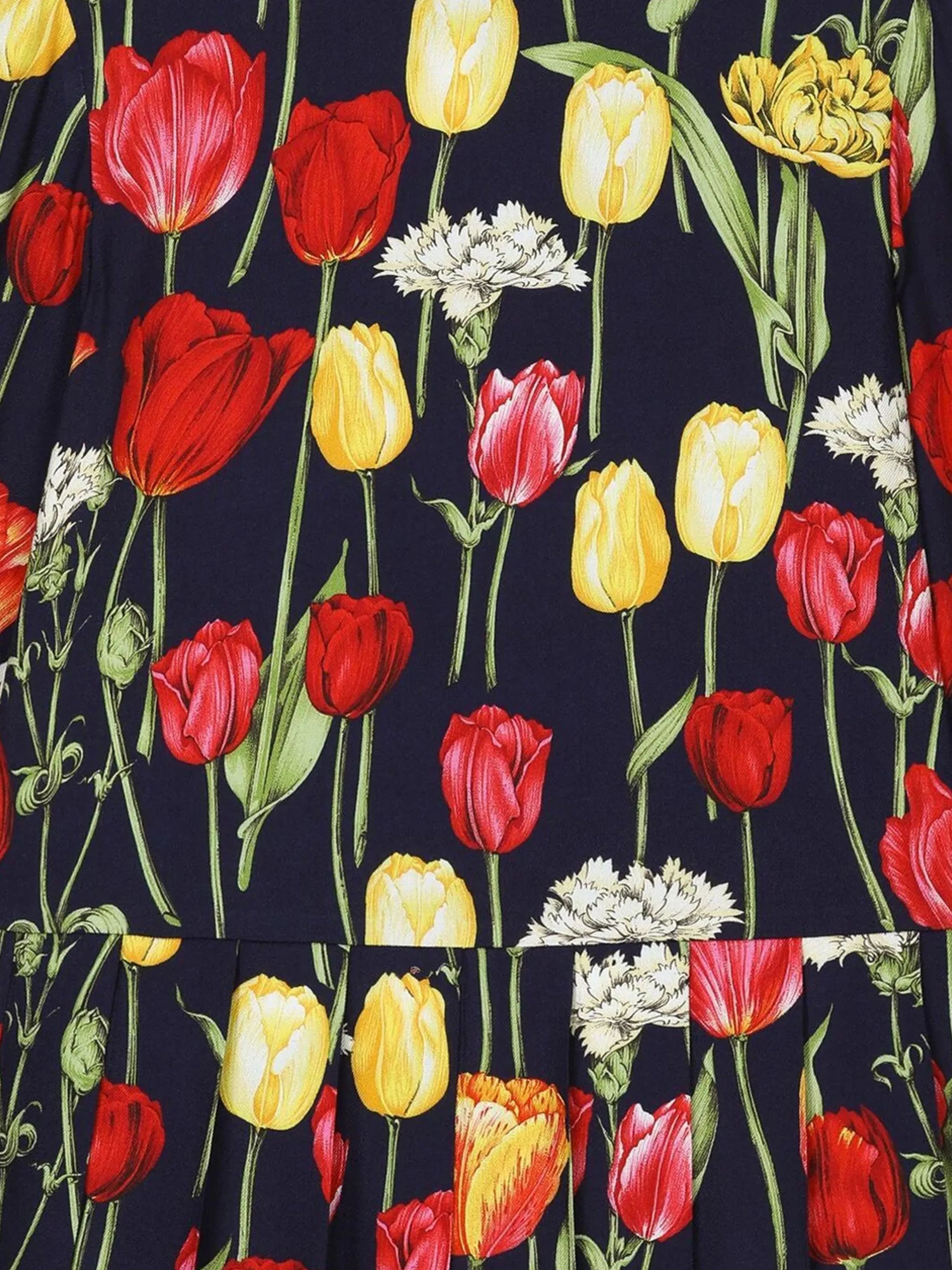 Dolce & Gabbana Mädchen Tulpenmuster Kleid in Mehrfarbig