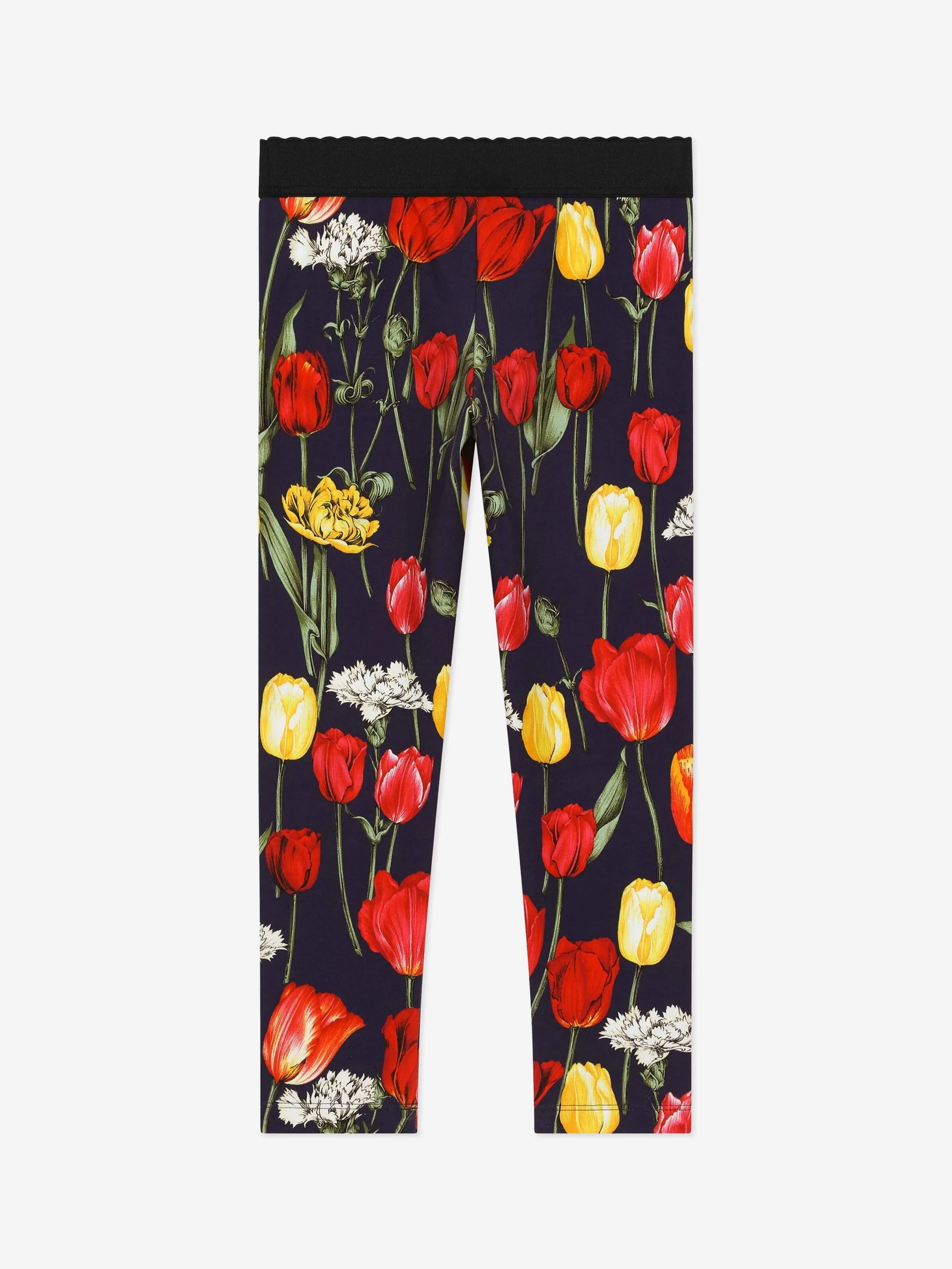 Dolce & Gabbana Mädchen Tulpenmuster Leggings in Mehrfarben