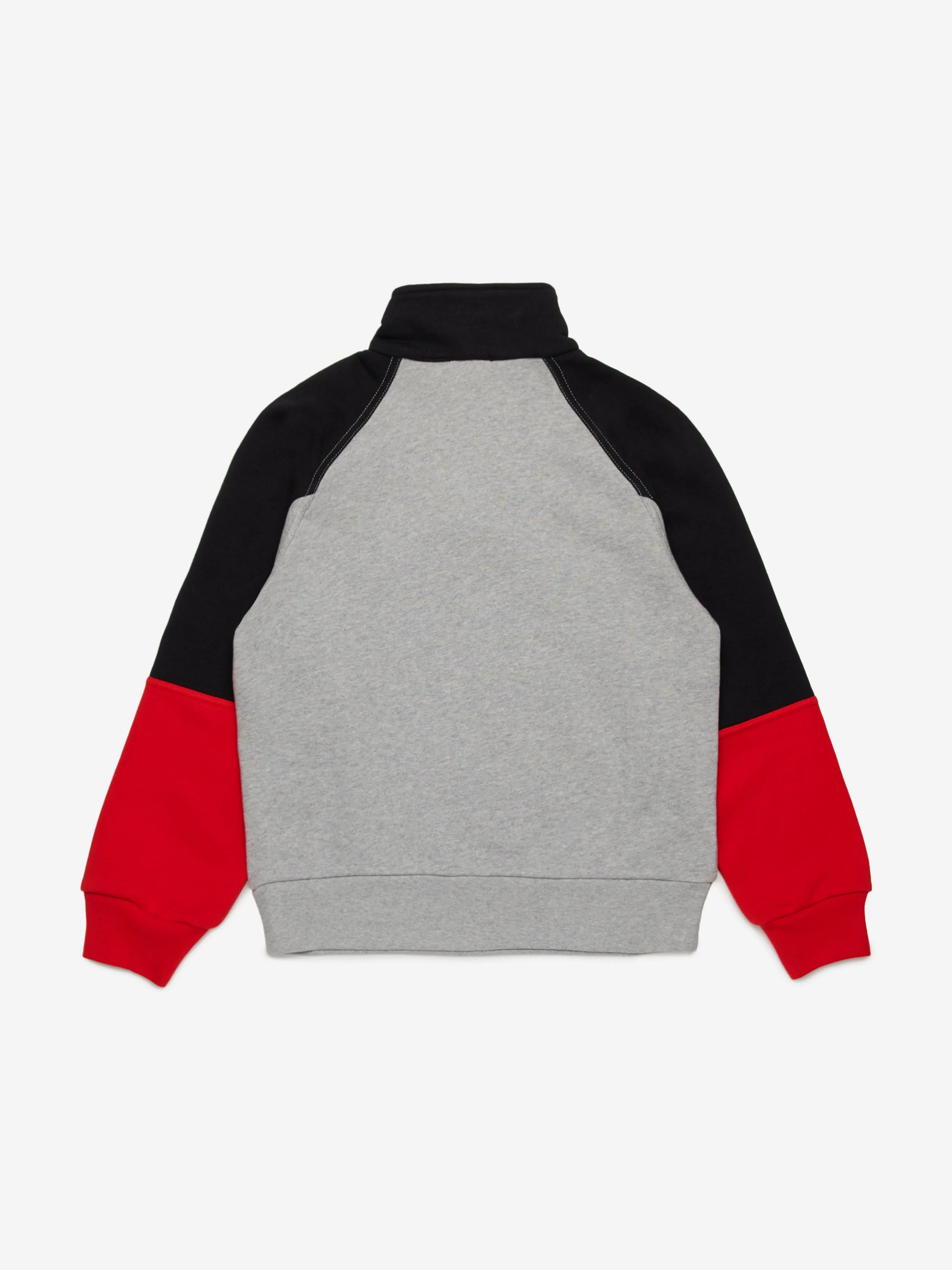 Dsquared2 Kids Colourblock Halbzip-Pullover in Grau