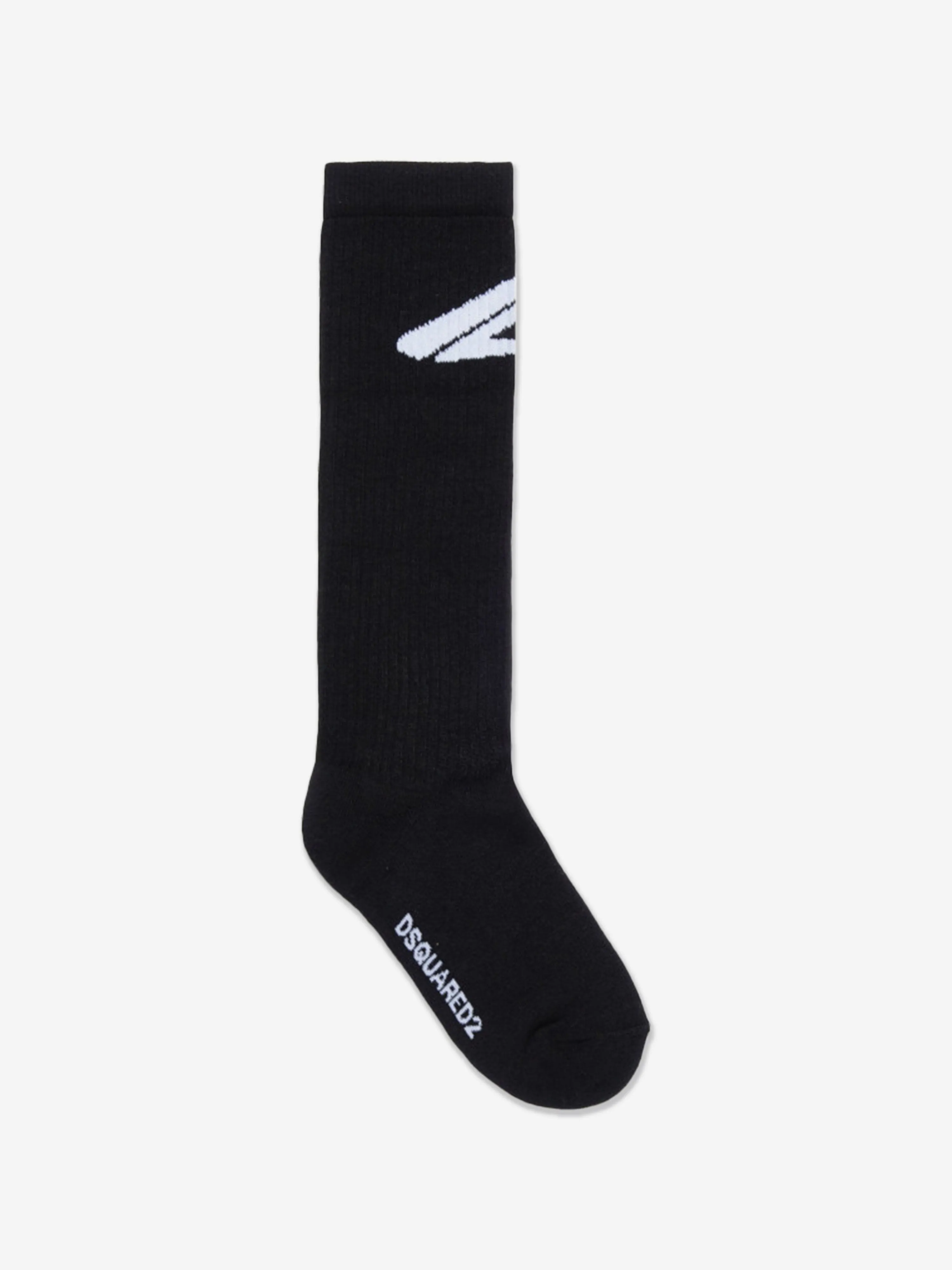 Dsquared2 Kids Icon Logo Socken in Schwarz