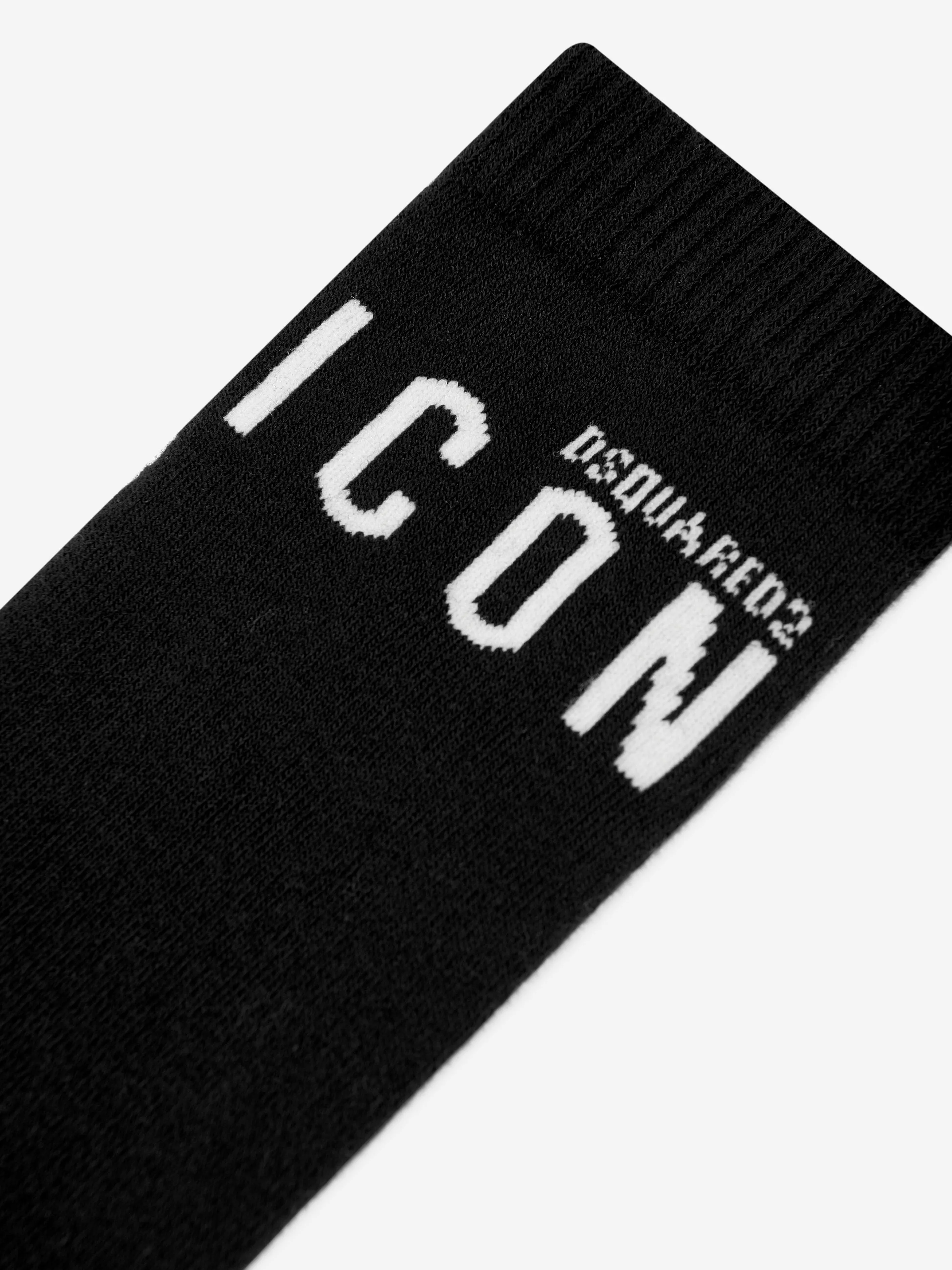 Dsquared2 Kids Icon Logo Socken in Schwarz