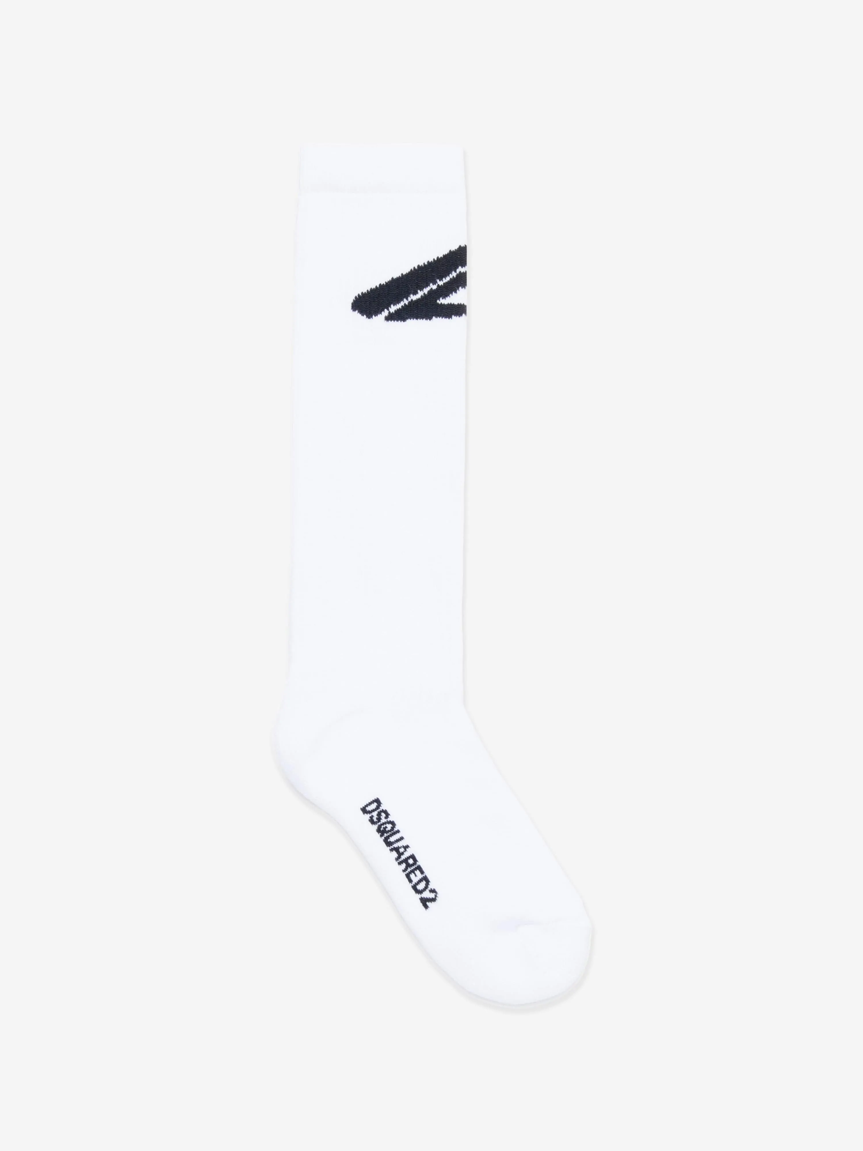 Dsquared2 Kids Icon Logo Socken in Weiß
