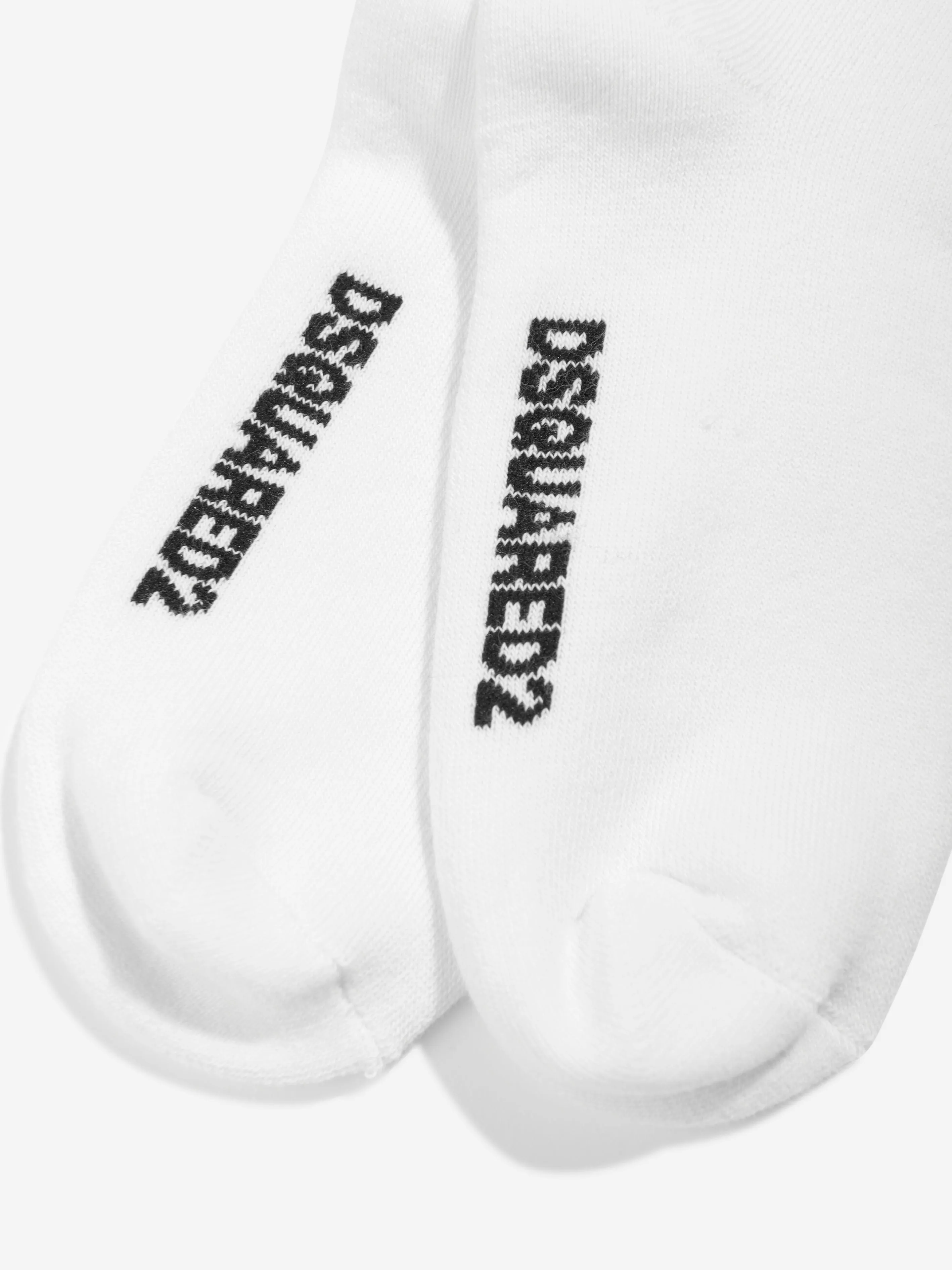 Dsquared2 Kids Icon Logo Socken in Weiß