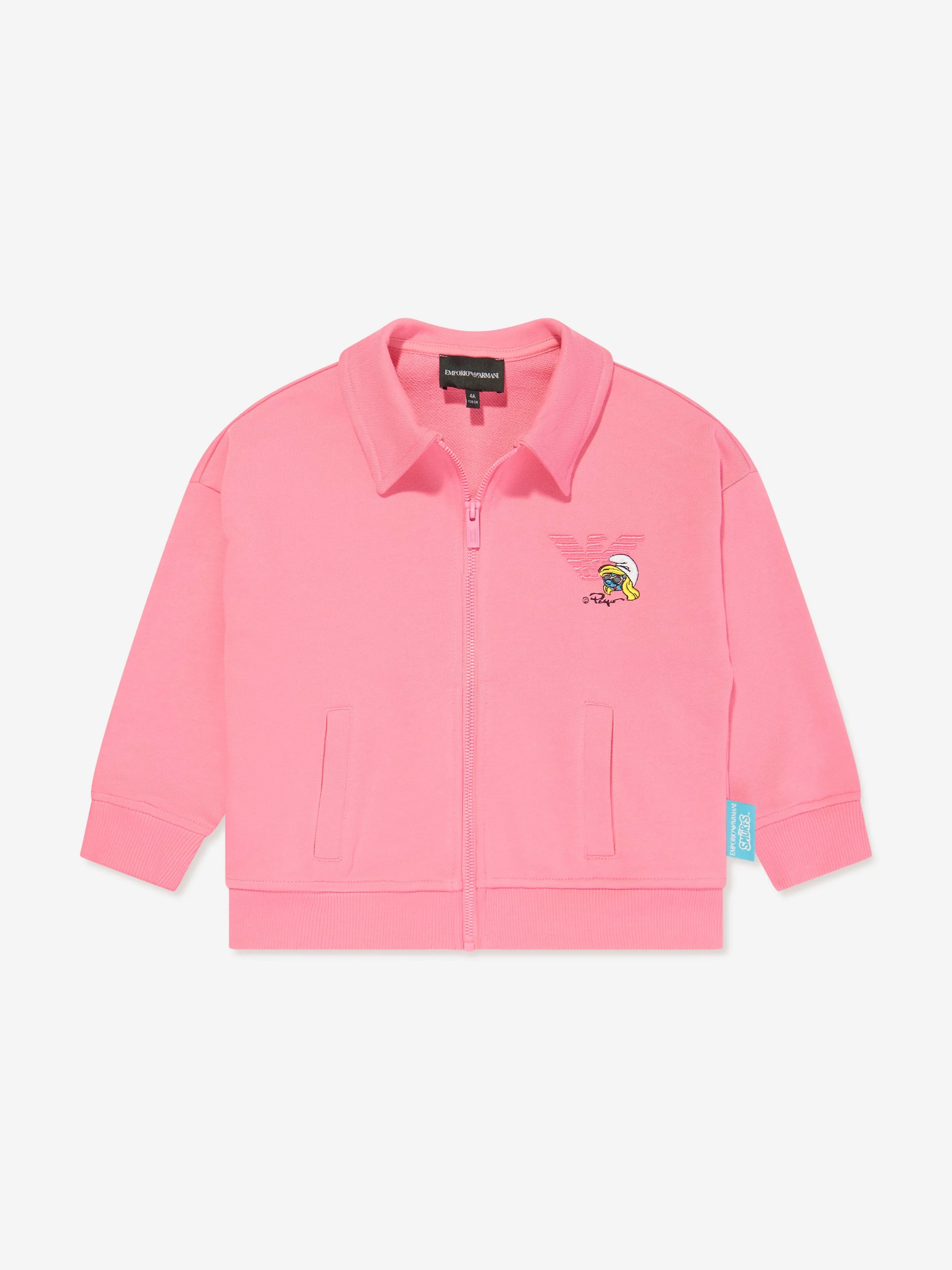 Emporio Armani Mädchen Reißverschluss Top in Rosa