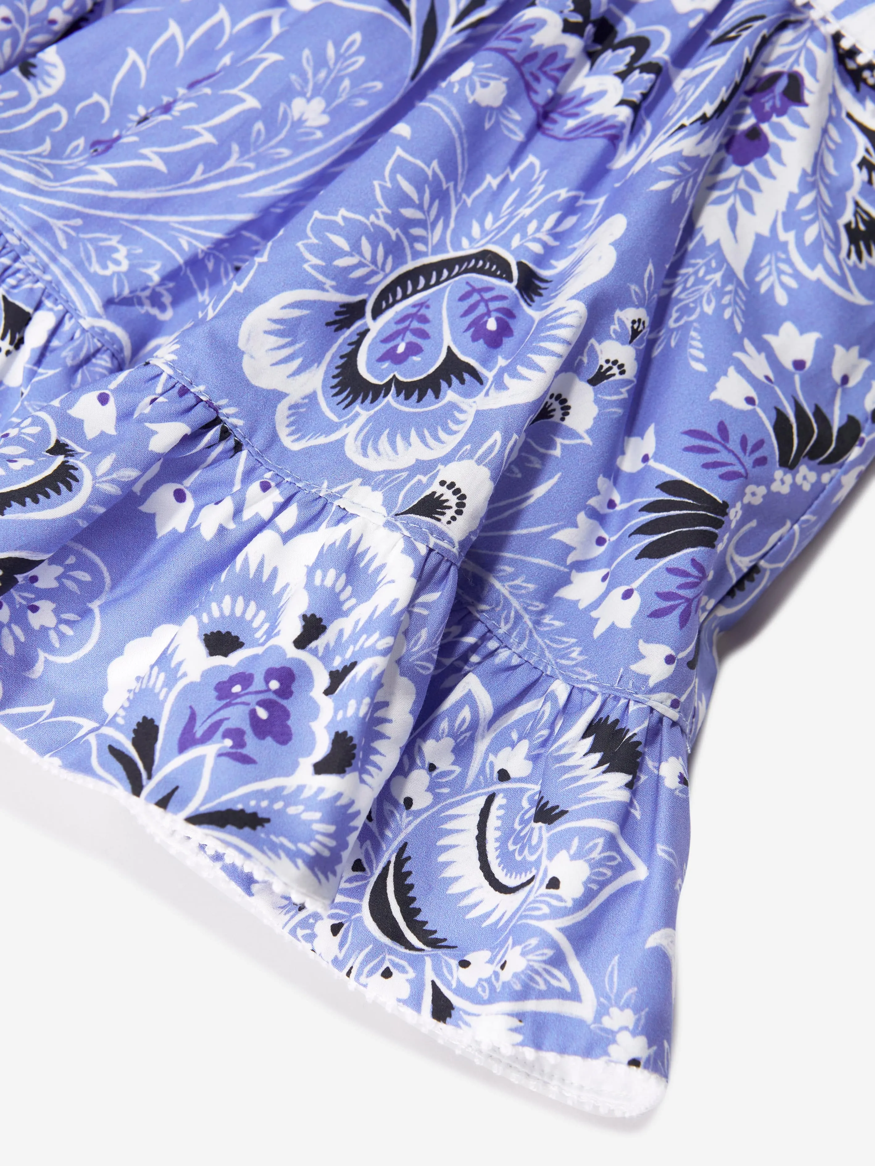 Etro Baby Girls Blumen-Paisley-Kleid in Blau