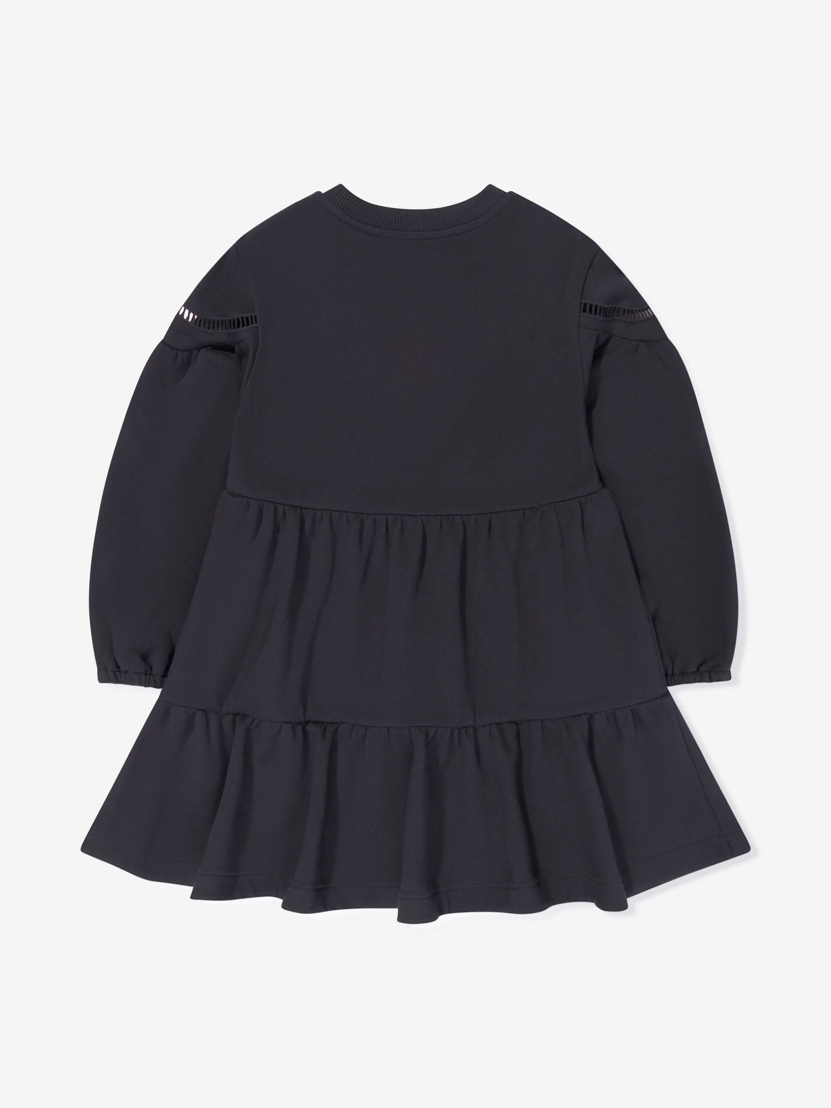 Etro Girls Flower Jersey-Kleid in Marineblau