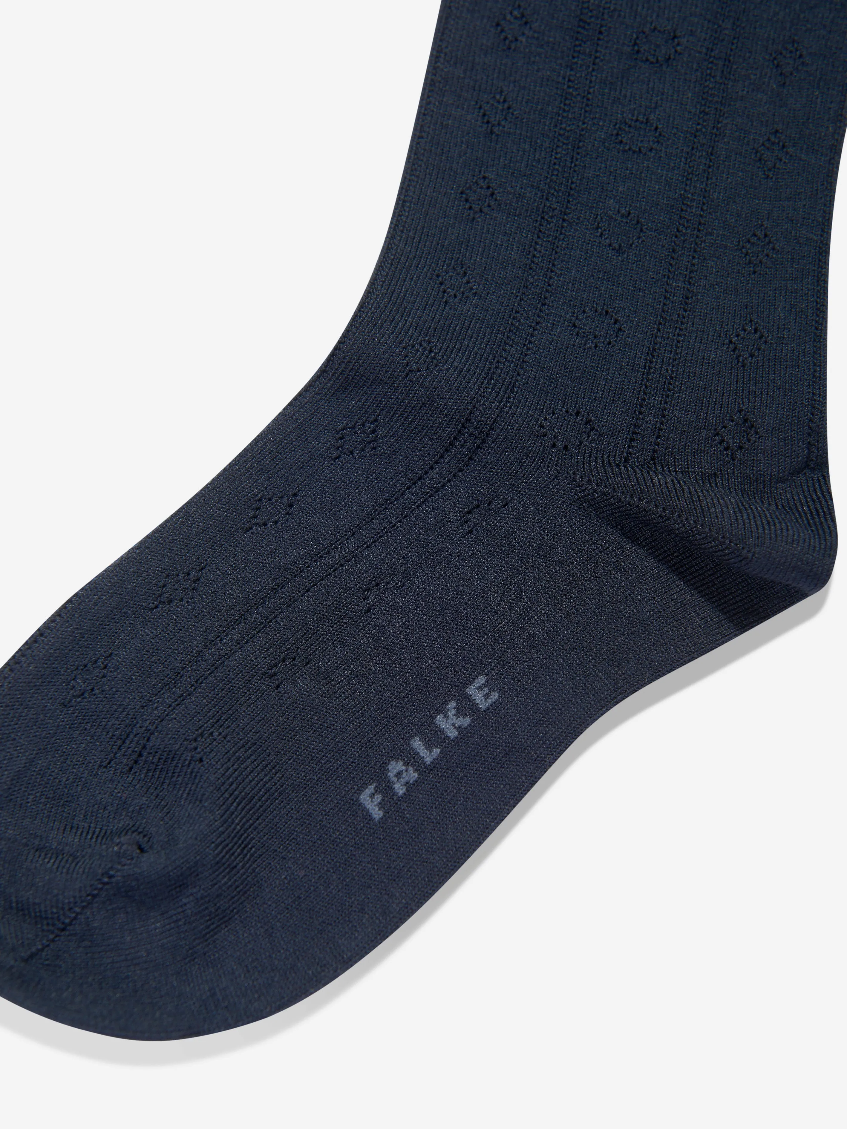 Falke Girls Ajour Kniestrümpfe in Marine