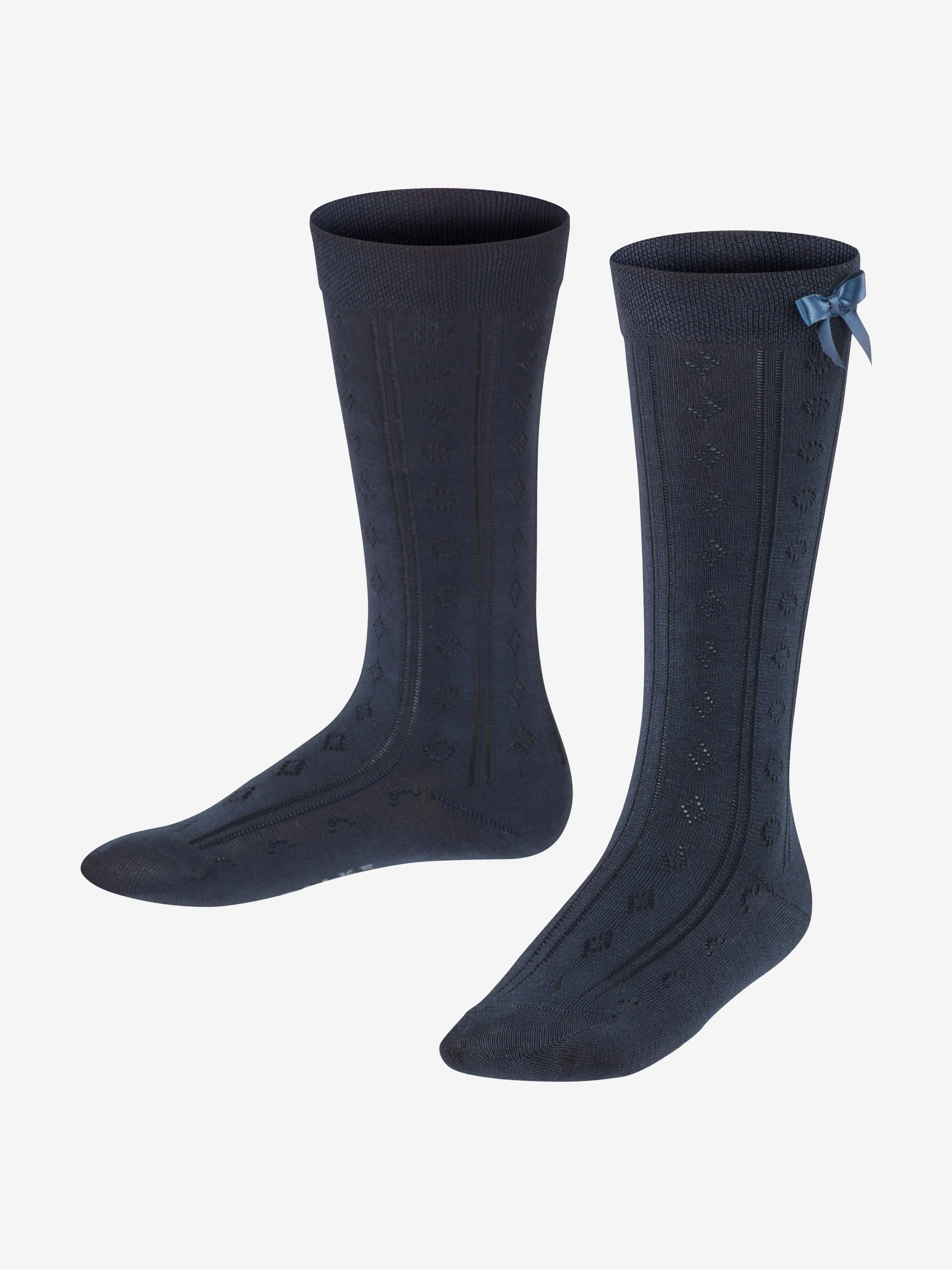 Falke Girls Ajour Kniestrümpfe in Marine