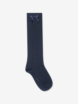 Falke Girls Ajour Kniestrümpfe in Marine