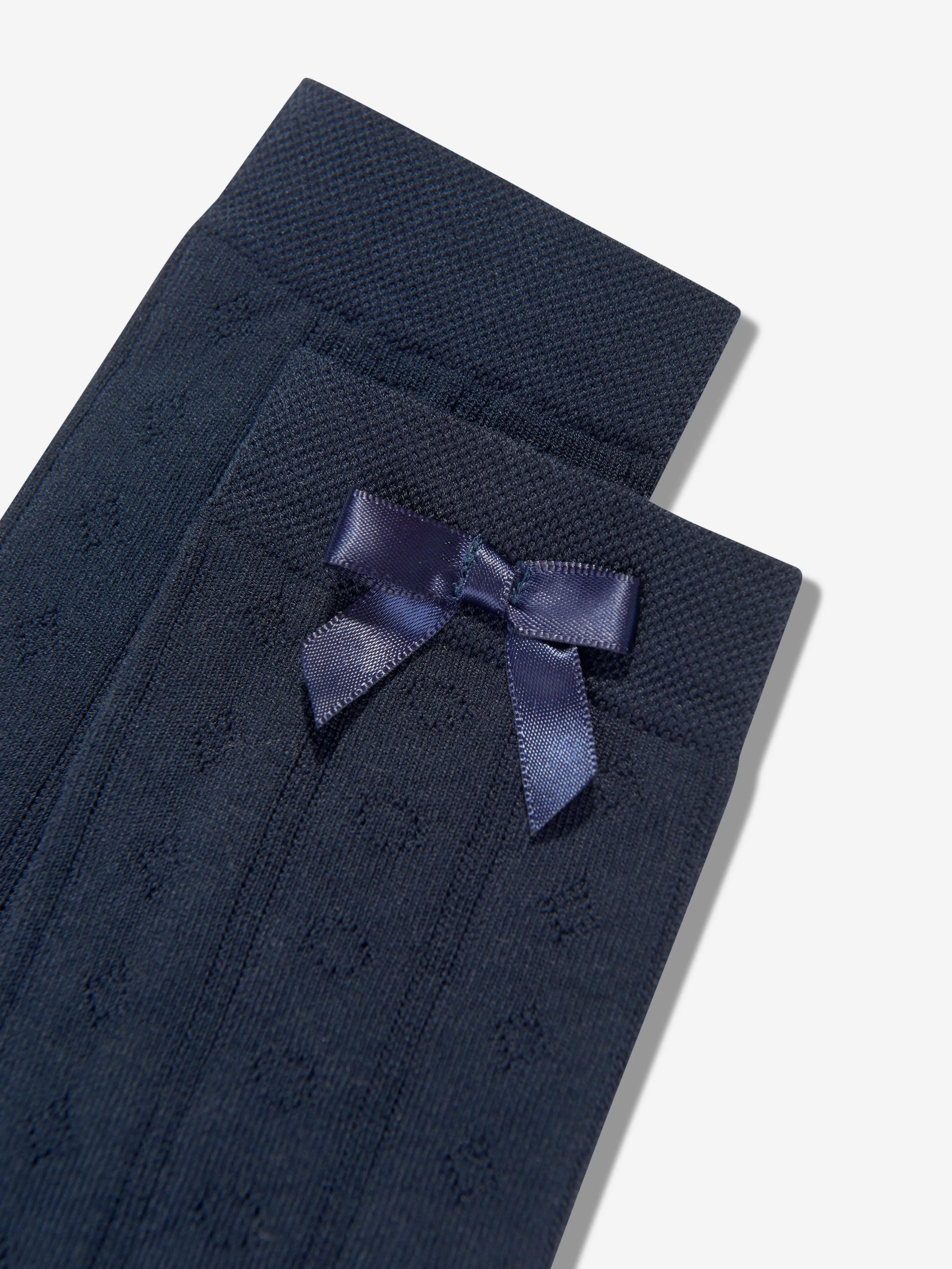 Falke Girls Ajour Kniestrümpfe in Marine