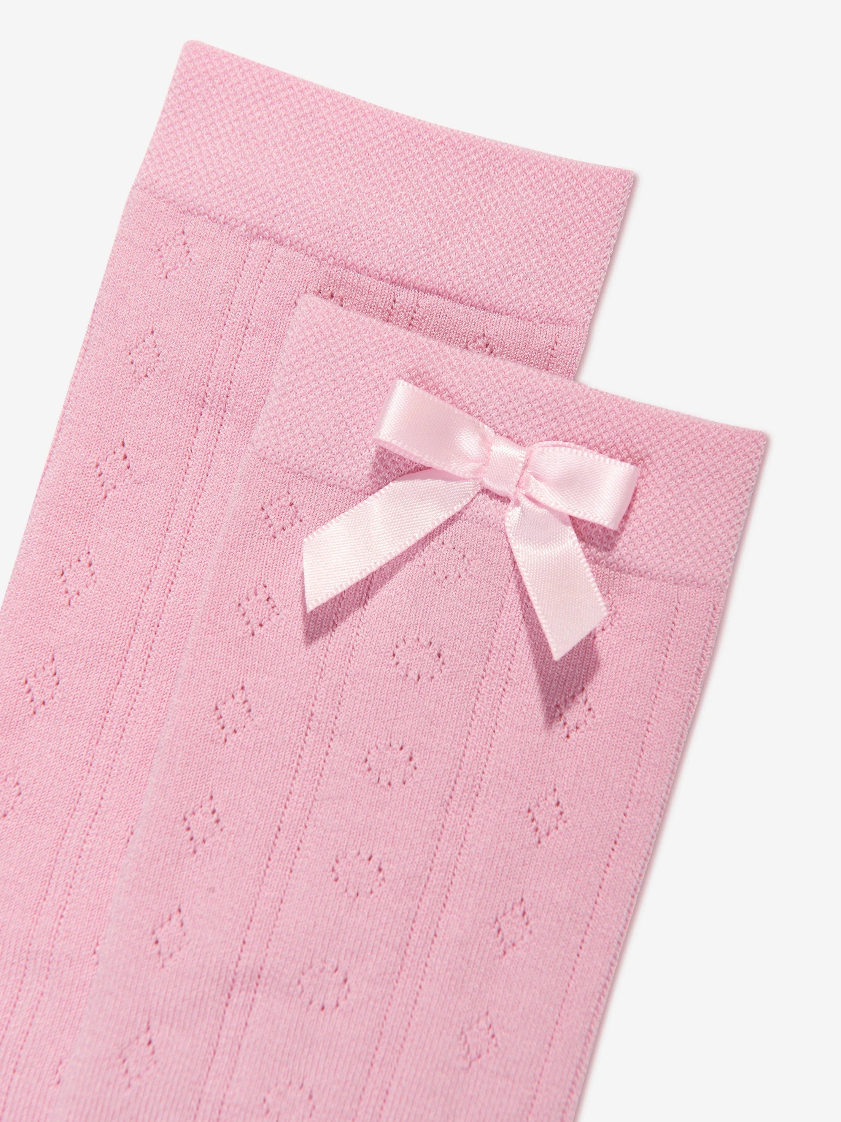 Falke Girls Ajour Kniestrümpfe in Rosa