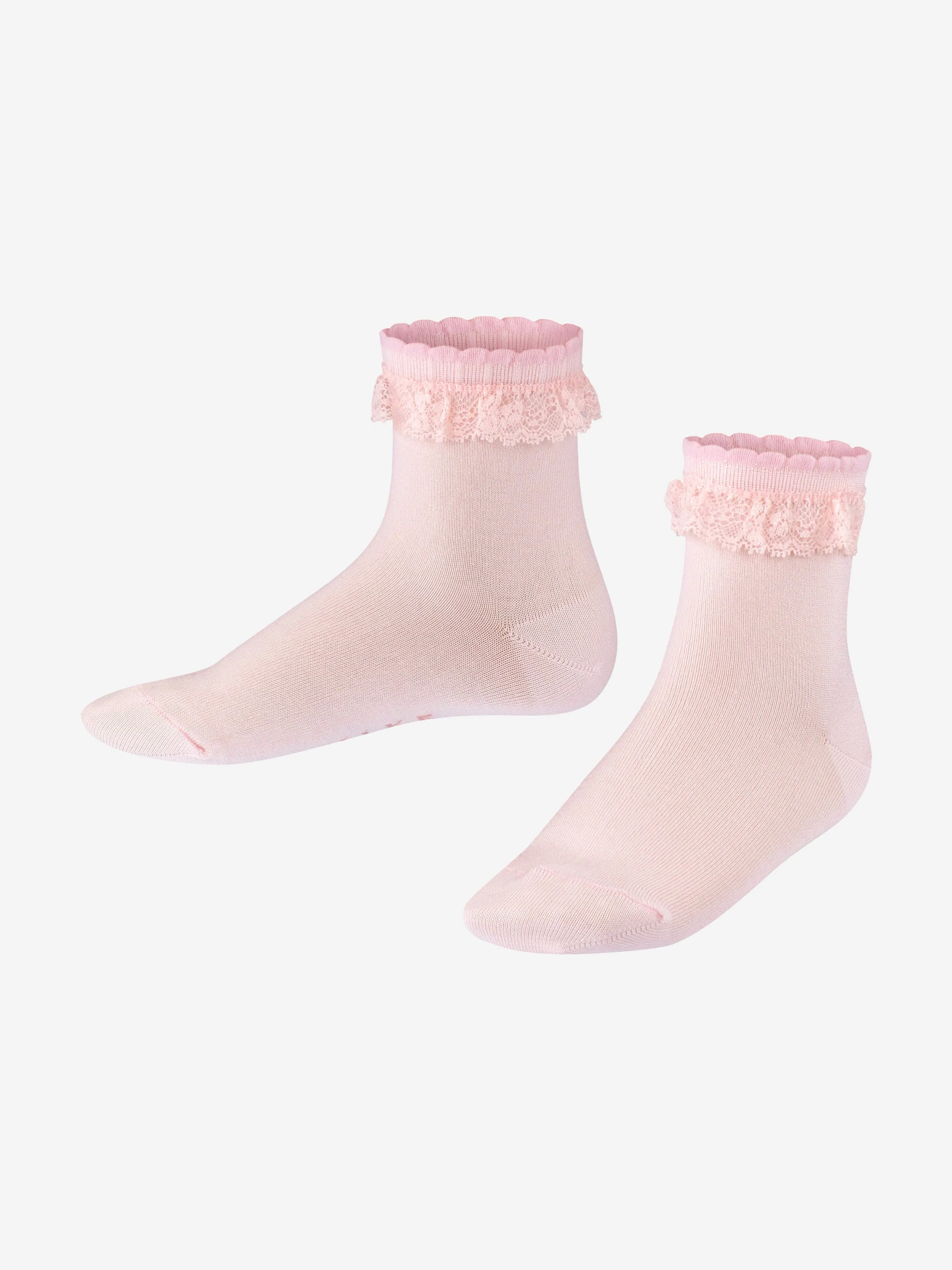 Falke Mädchen Romantische Spitzensocken in Rosa