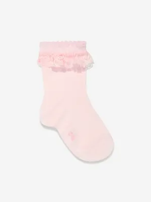 Falke Mädchen Romantische Spitzensocken in Rosa
