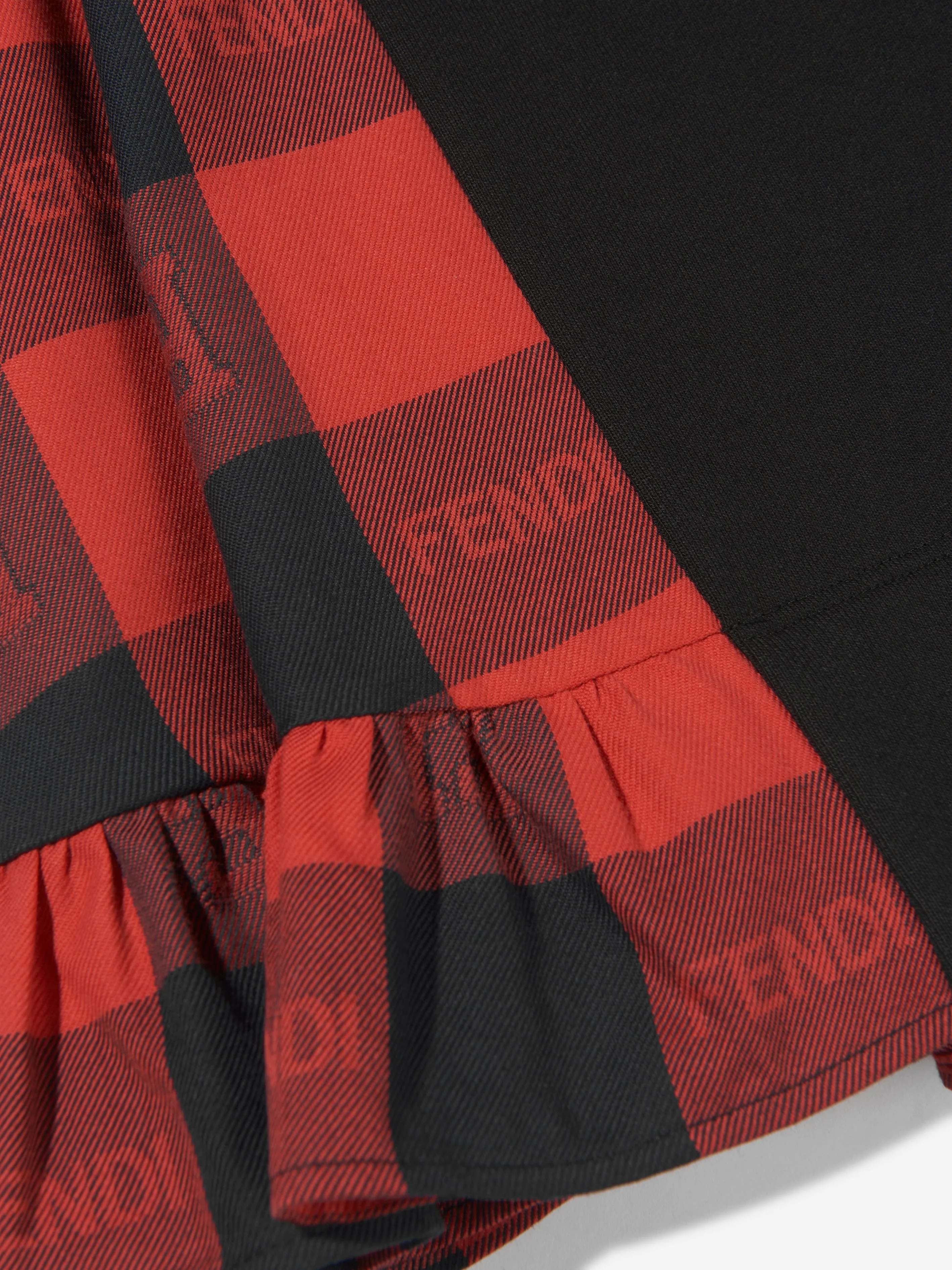Fendi Girls Karo A-Line Kleid