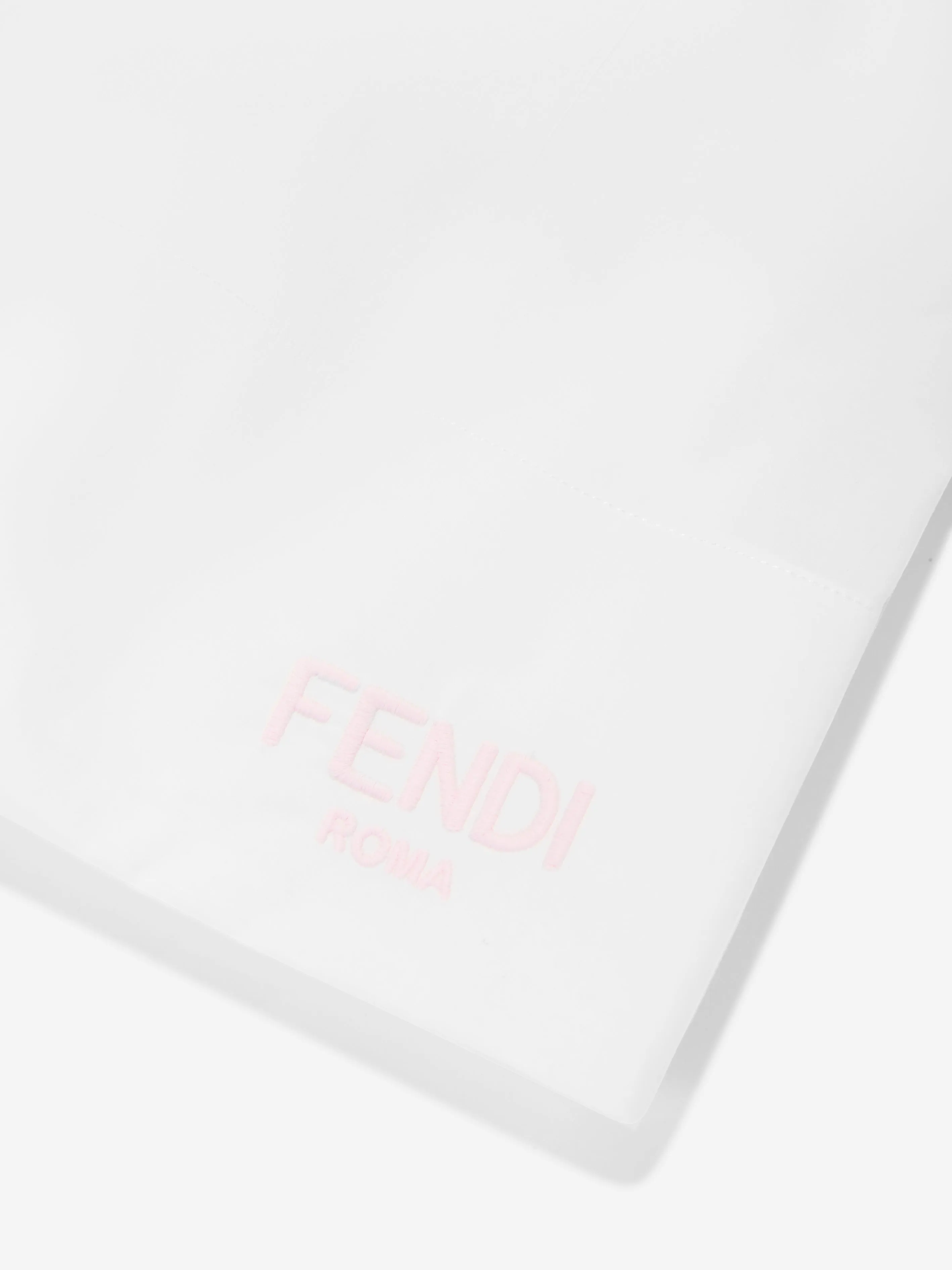 Fendi Girls Baumwoll-Logo-Rock in Weiß
