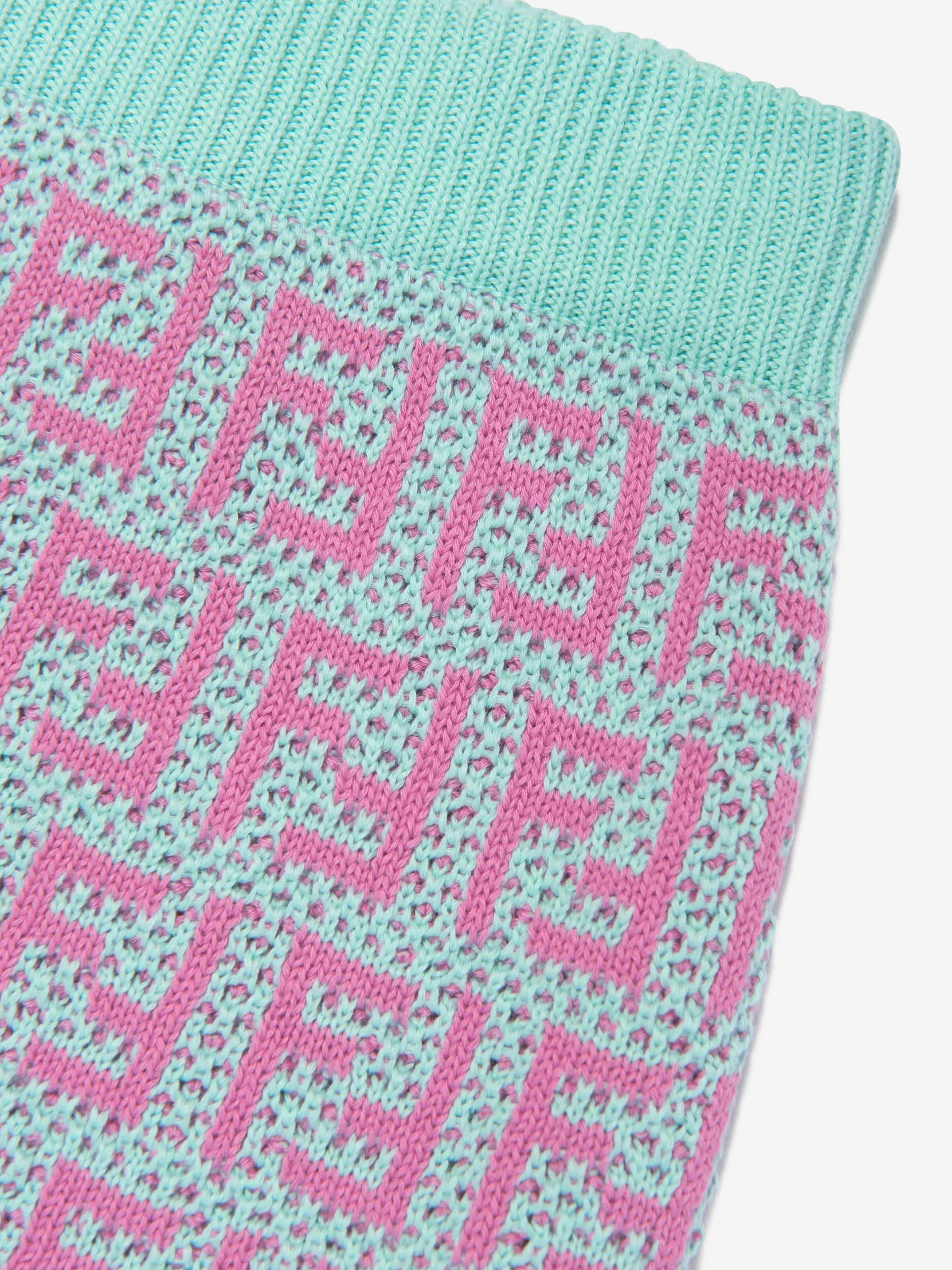 Fendi Girls FF Häkel- und Strickrock in Mehrfarben
