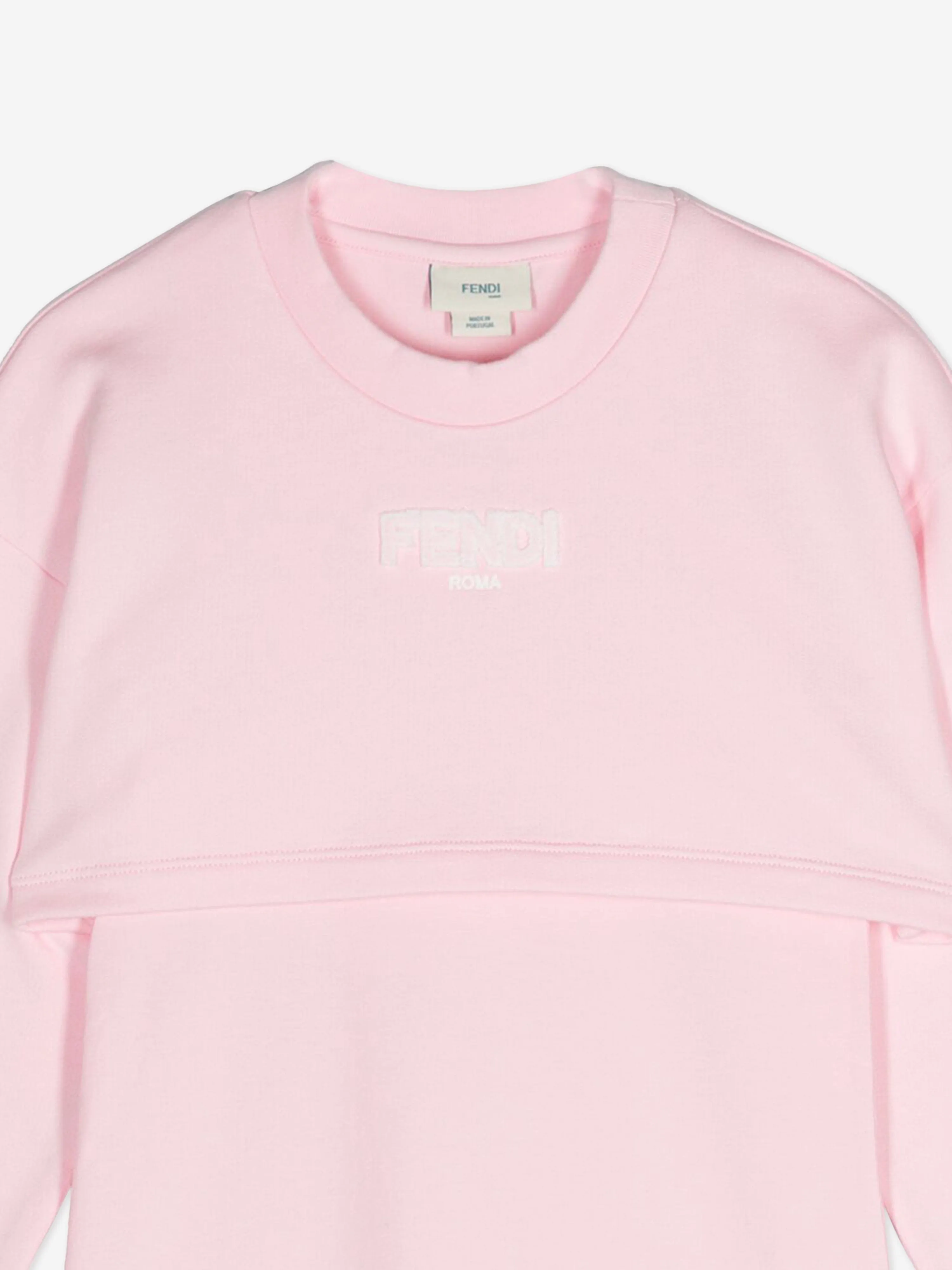 Fendi Girls Pulloverkleid in Rosa