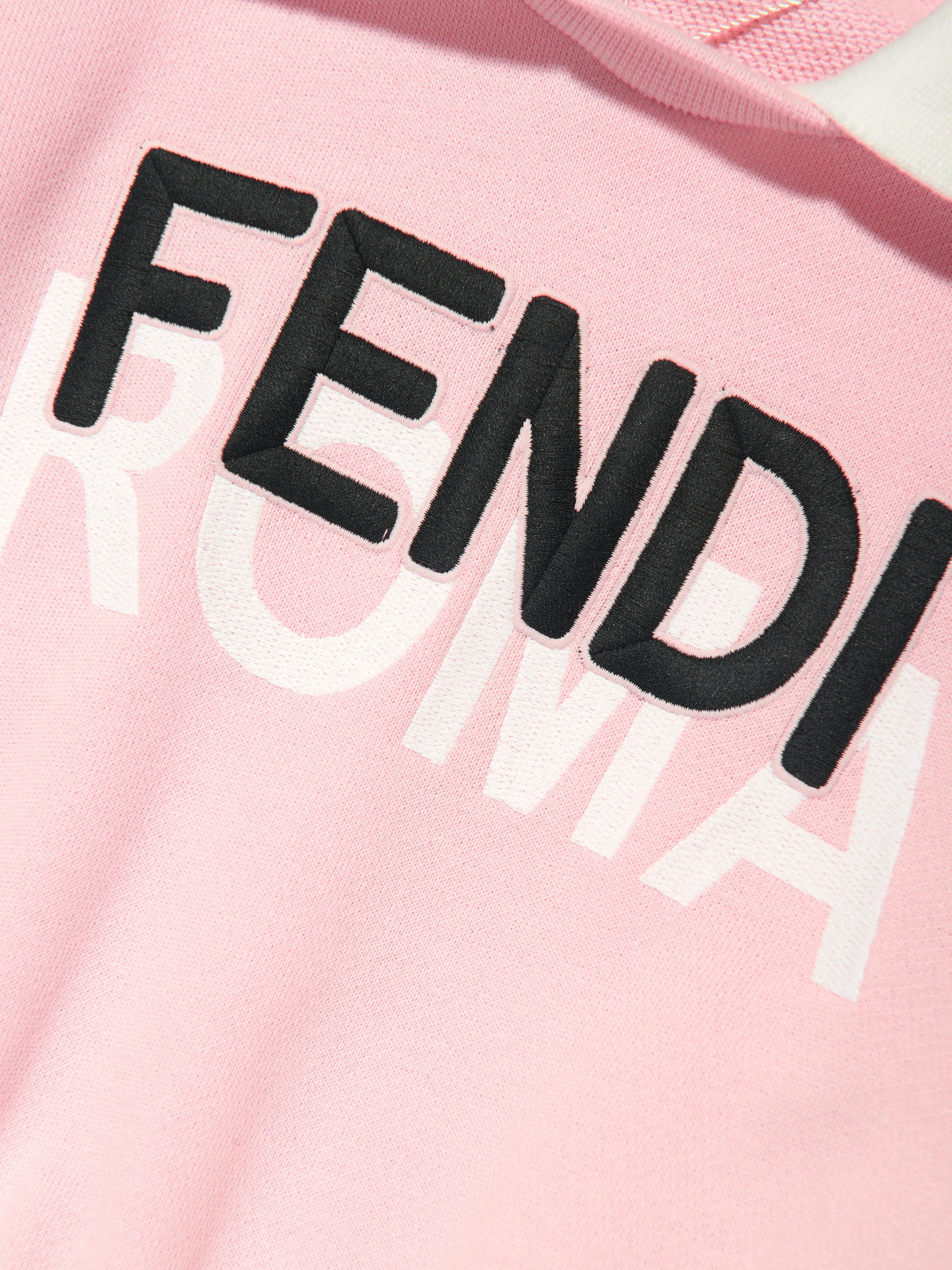 Fendi Girls Strickkleid in Rosa