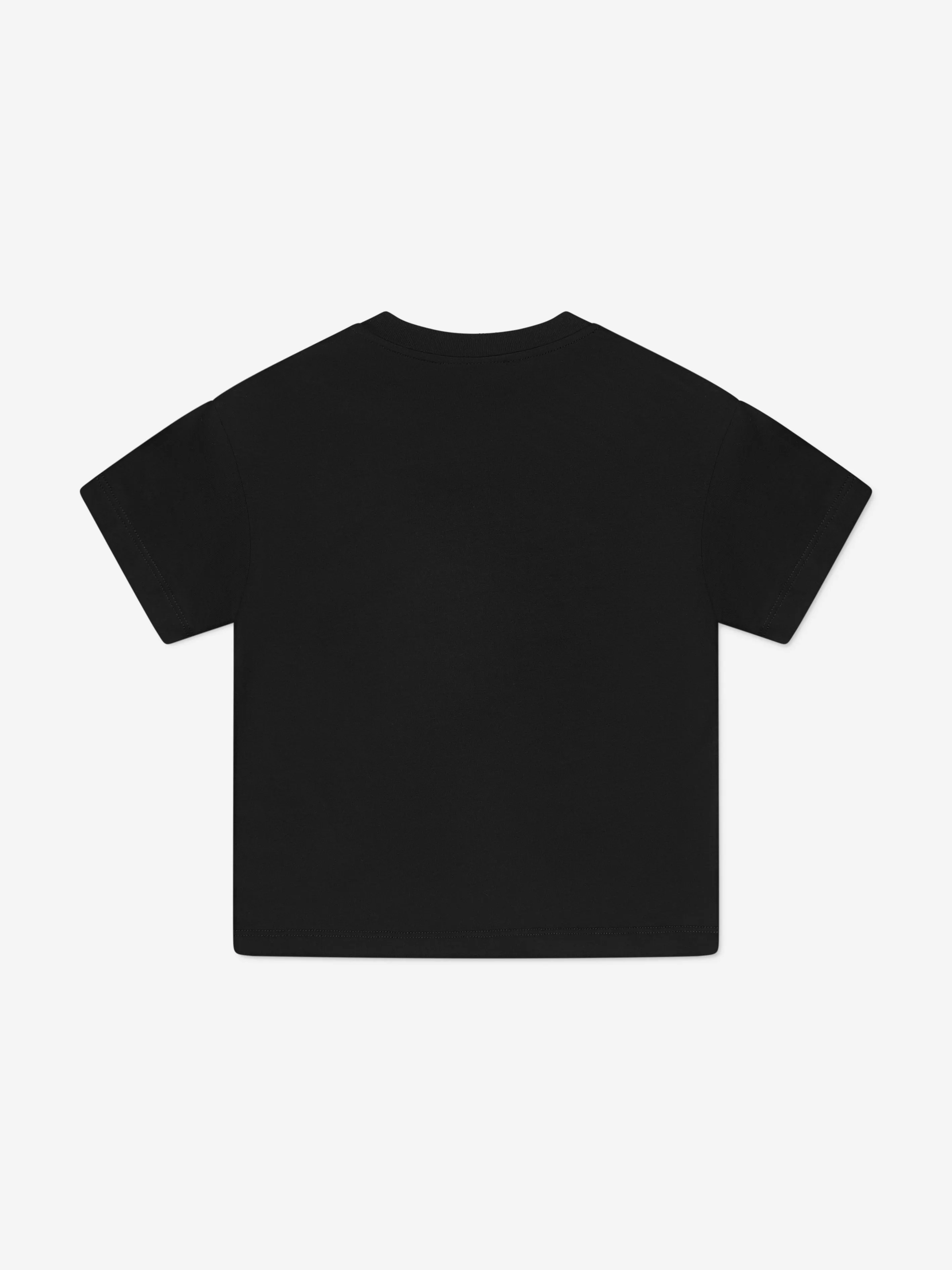 Fendi Kids Logo T-Shirt in Schwarz